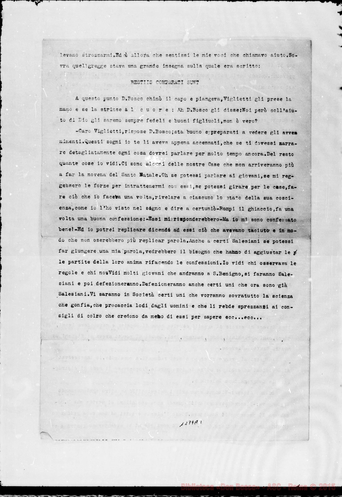 Fotogramma A 3 — Diversi sogni manoscritti E dattilografati