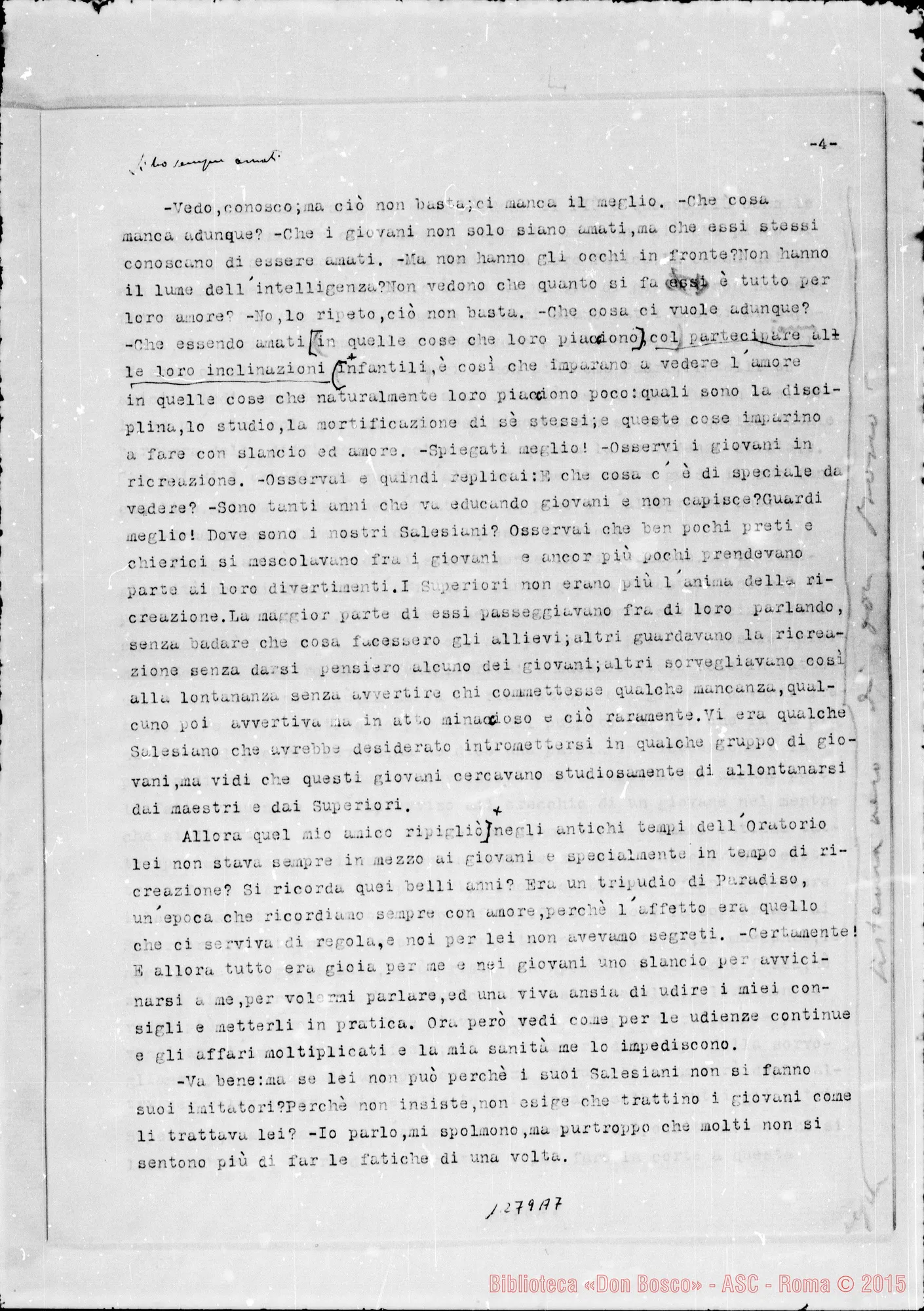 Fotogramma A 7 — Diversi sogni manoscritti E dattilografati