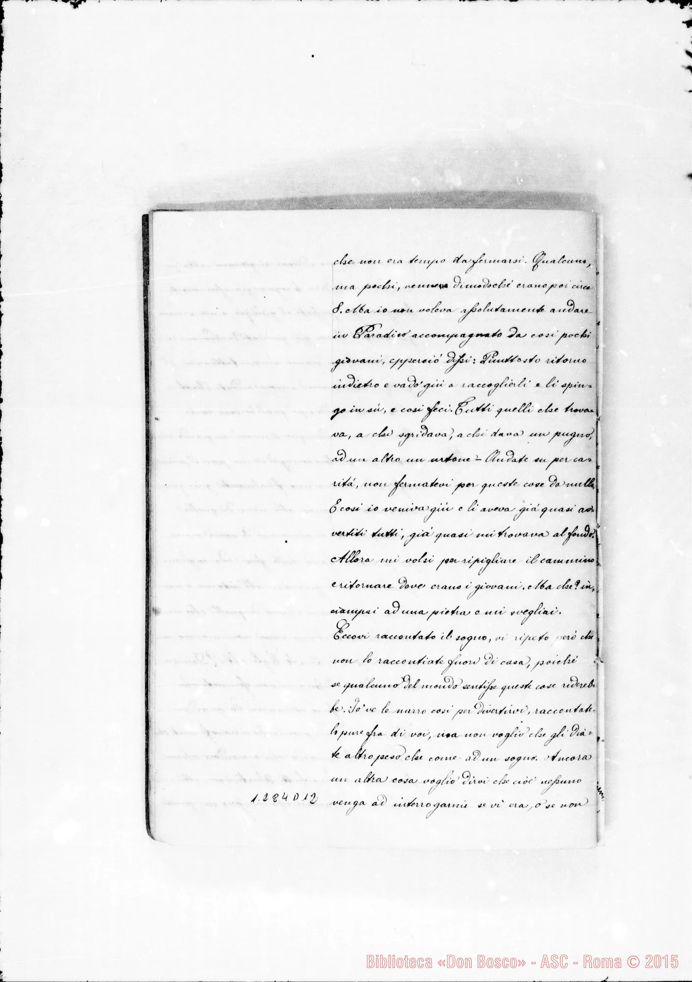 Fotogramma D 12 — Sogni con indice in principio