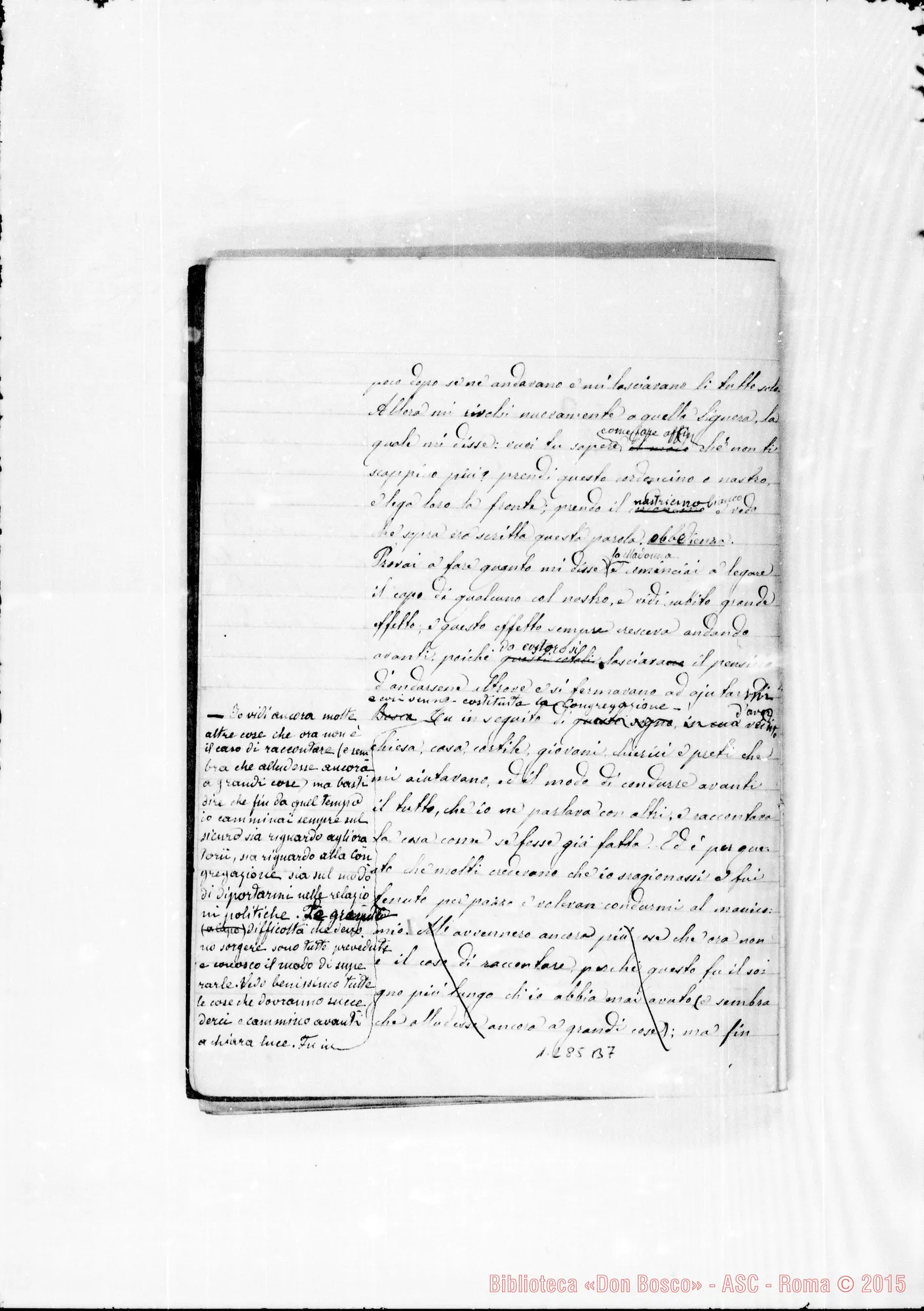 Fotogramma B 7 — Altra raccolta di sogni. Indice in principio