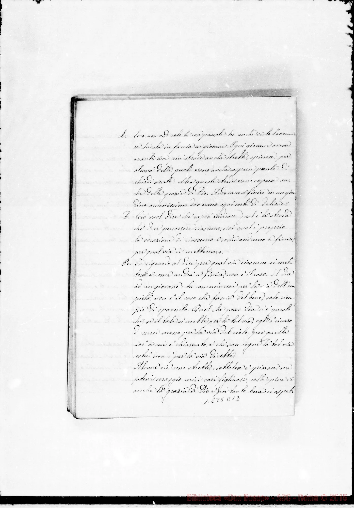 Fotogramma D 12 — Altra raccolta di sogni. Indice in principio