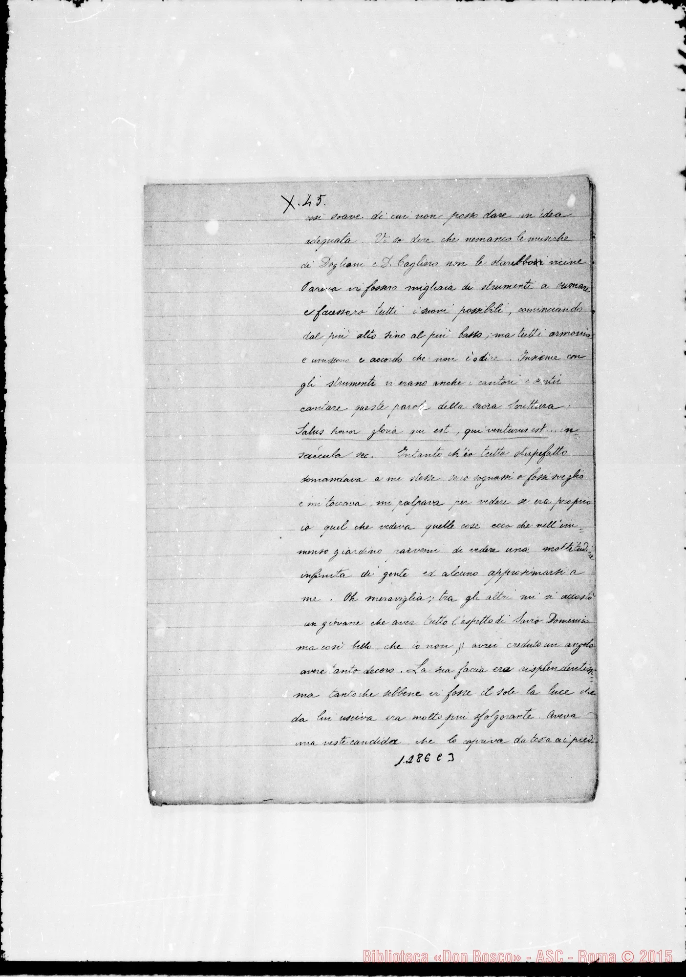 Fotogramma C 3 — Due sogni. Acclusa lettera Viglietti-Bianchi con sogno