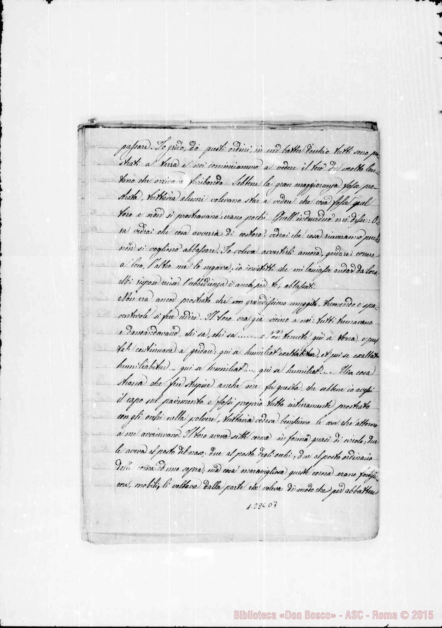 Fotogramma D 7 — Due sogni. Acclusa lettera Viglietti-Bianchi con sogno