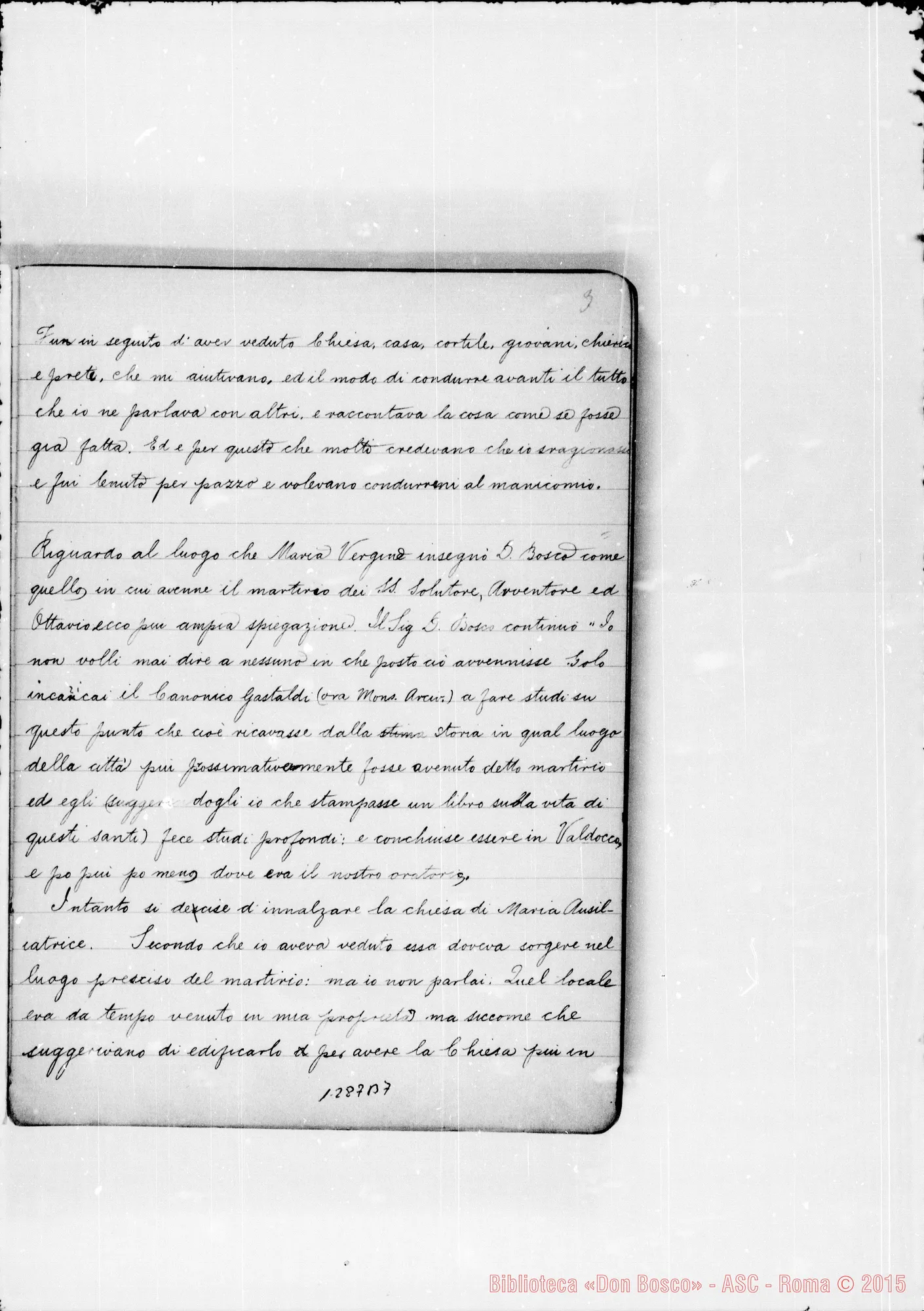 Fotogramma B 7 — Altro quaderno con raccolta di sogni