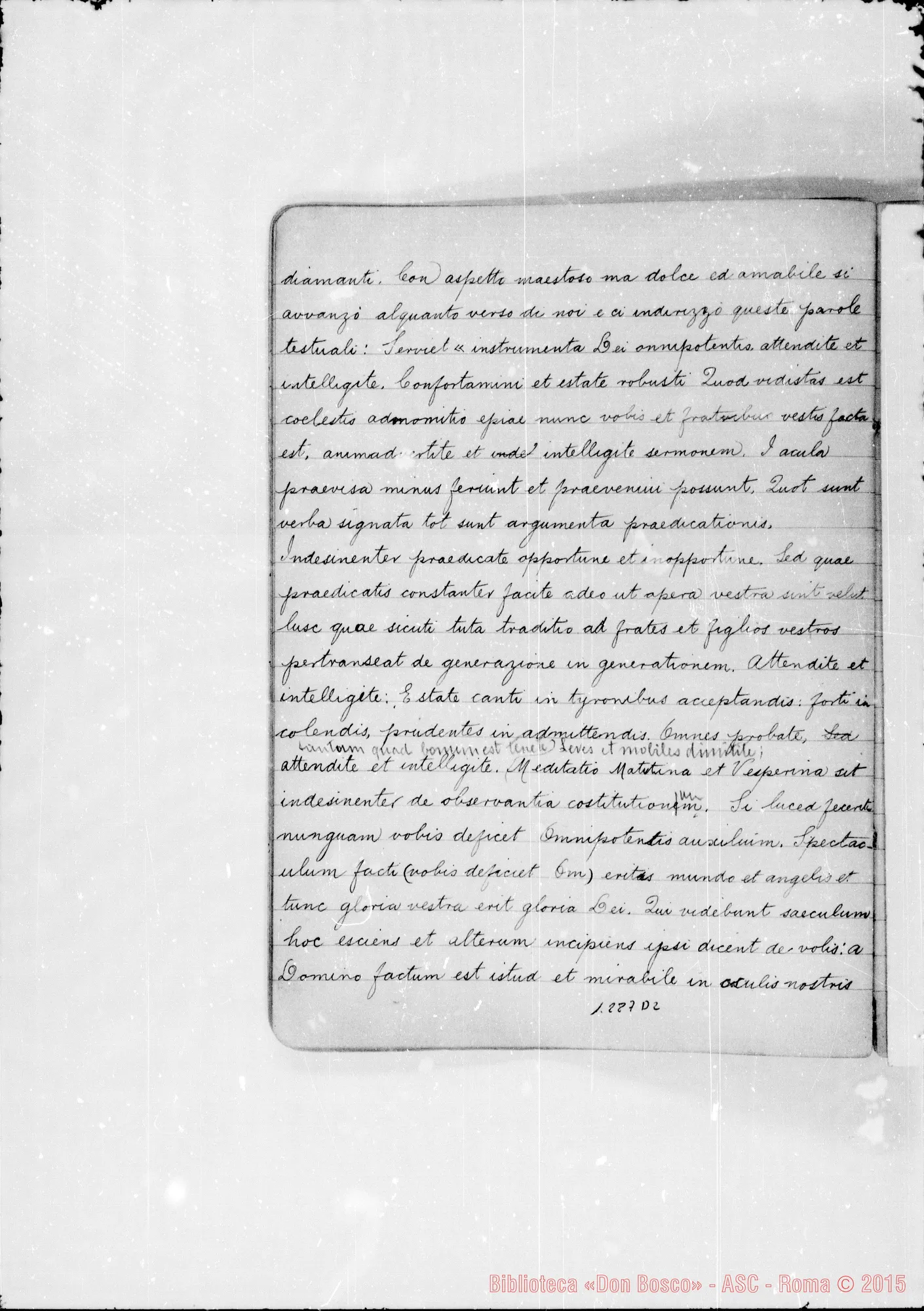 Fotogramma D 2 — Altro quaderno con raccolta di sogni