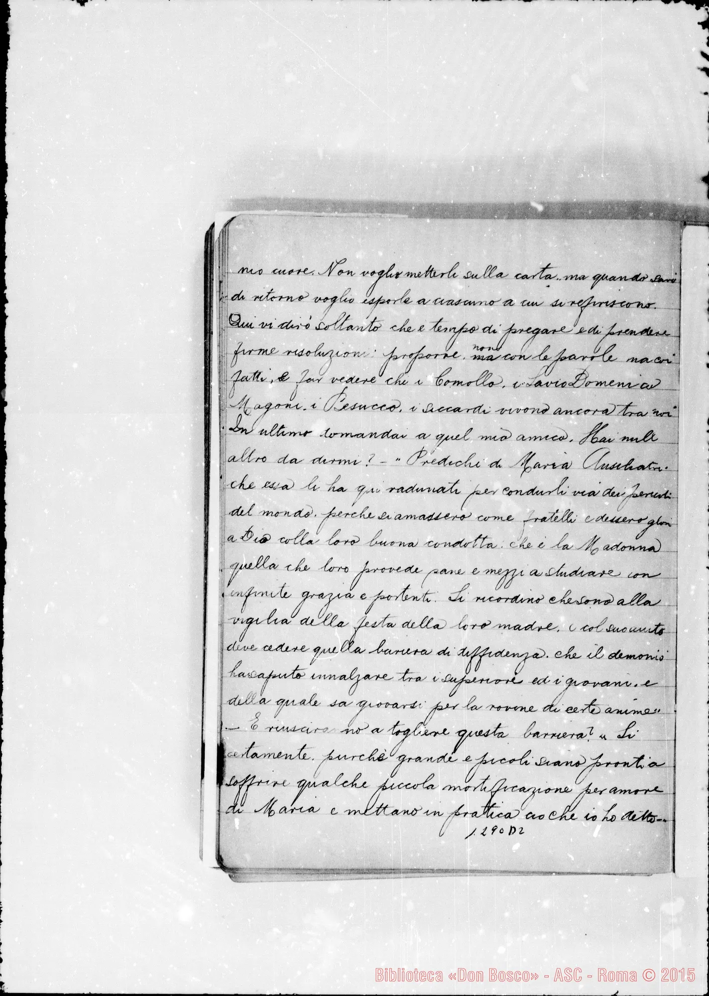 Fotogramma D 2 — Altro quaderno con raccolta di sogni