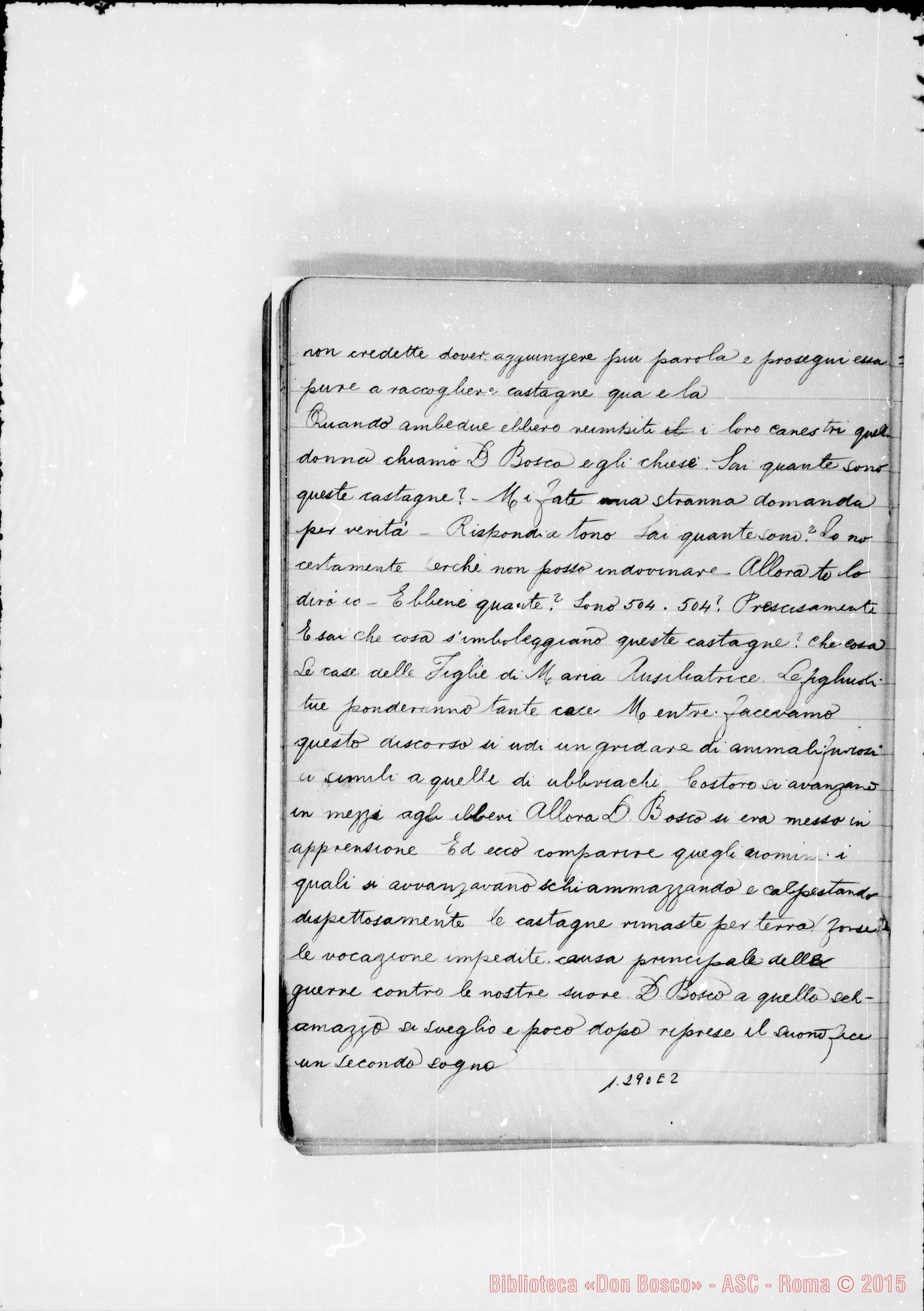 Fotogramma E 2 — Altro quaderno con raccolta di sogni