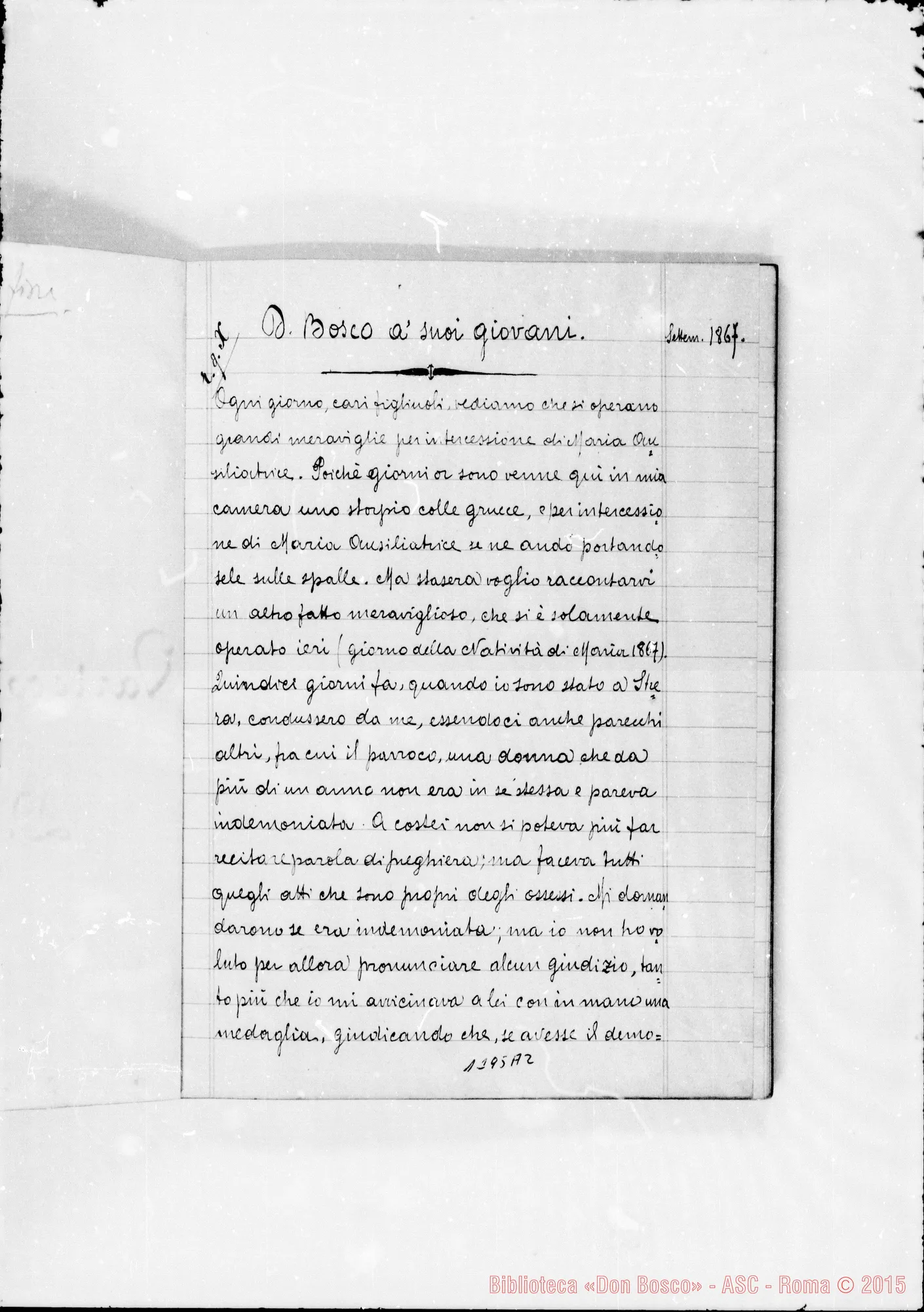 Fotogramma A 2 — Varie conferenze ed avvisi di Don Bosco