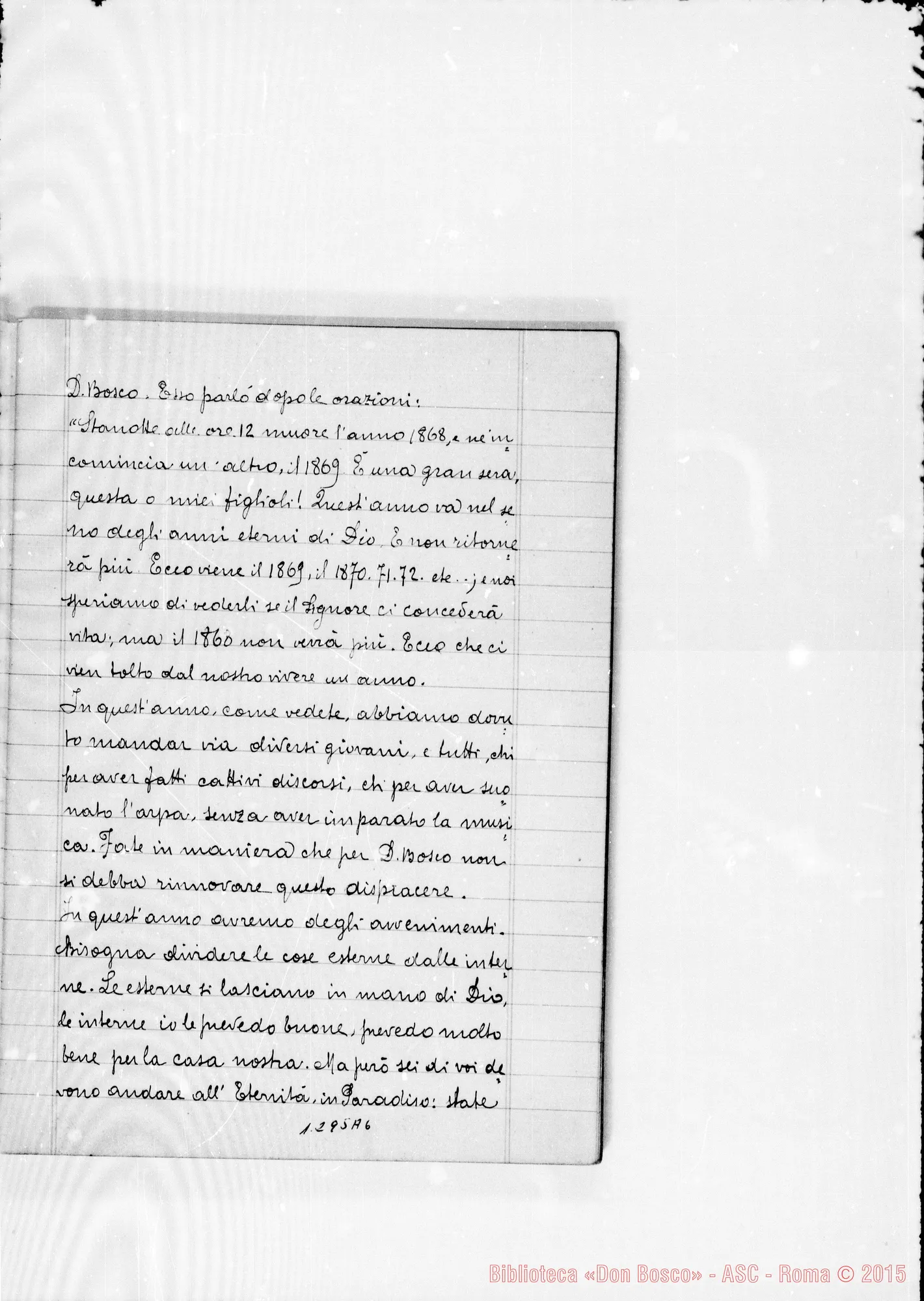 Fotogramma A 6 — Varie conferenze ed avvisi di Don Bosco