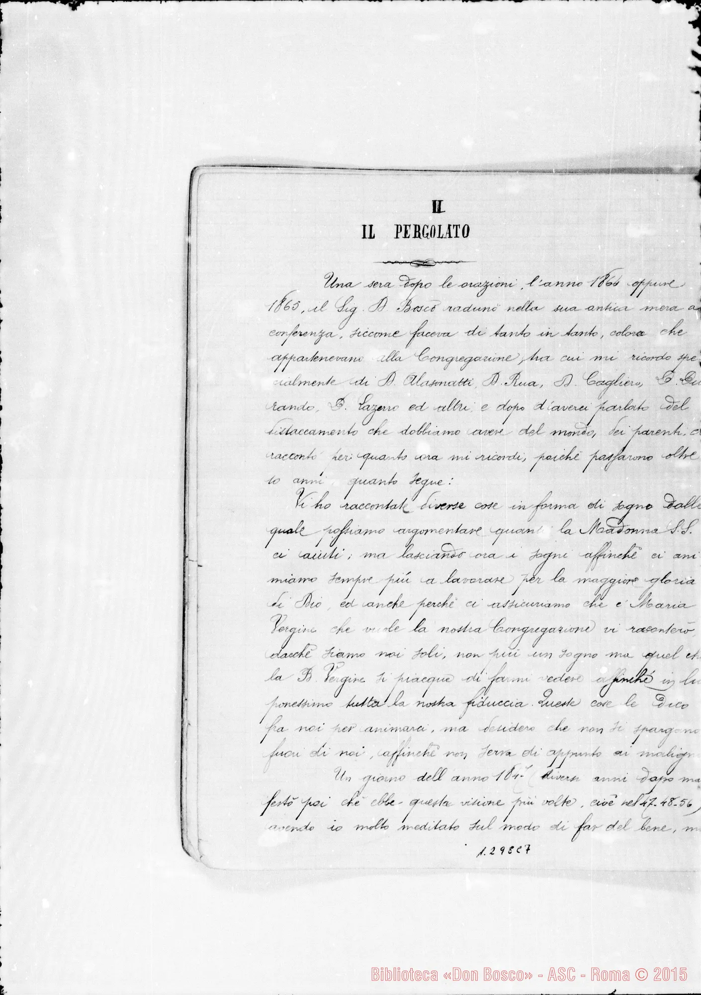 Fotogramma C 7 — Bellamy: Table des Songes de Don Bosco…