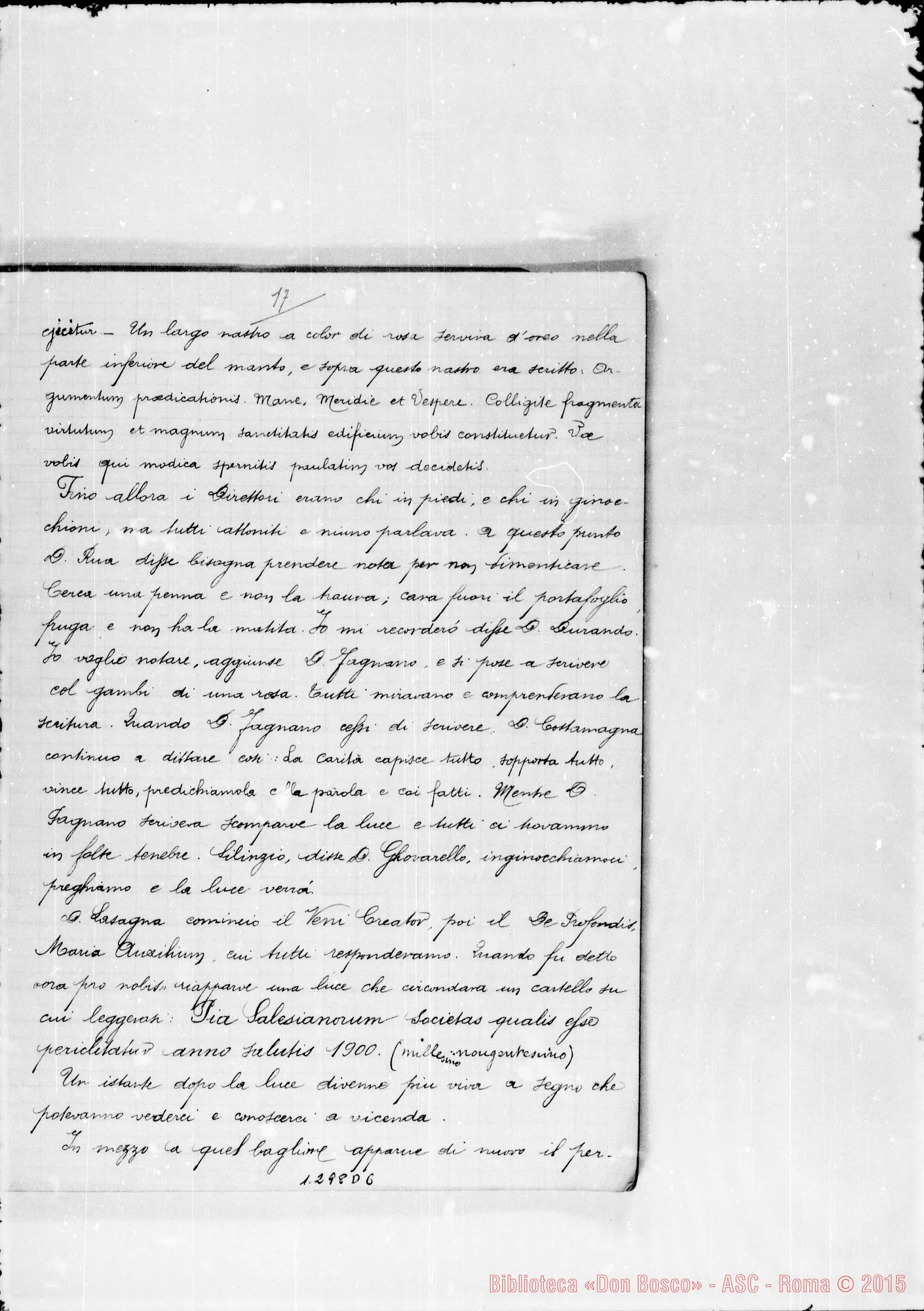 Fotogramma D 6 — Bellamy: Table des Songes de Don Bosco…