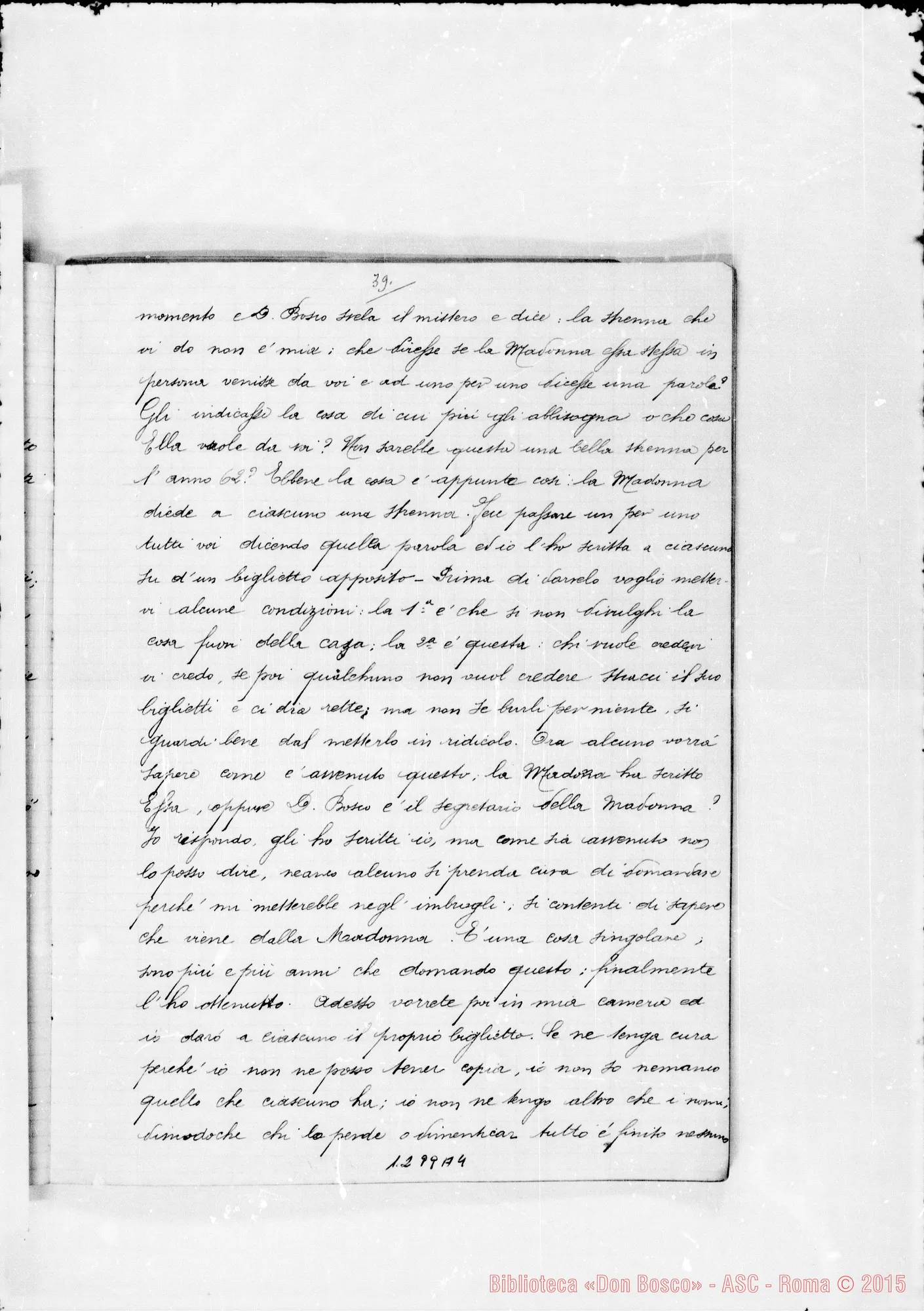 Fotogramma A 4 — Bellamy: Table des Songes de Don Bosco…