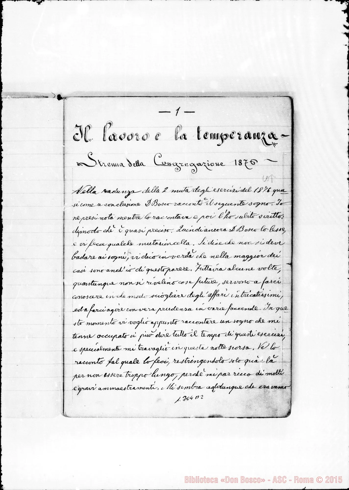 Fotogramma B 2 — Bolo Giovanni: «Visioni di Don Bosco»