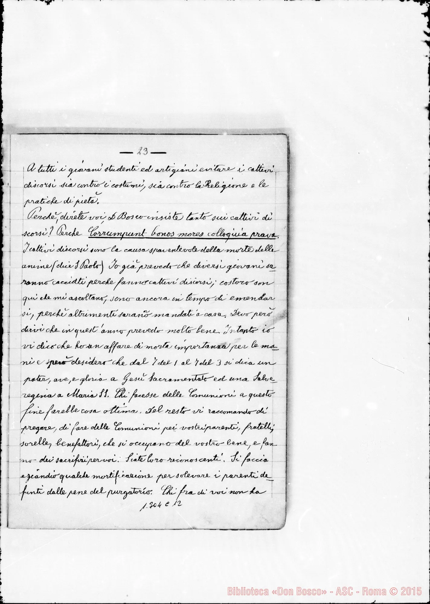 Fotogramma C 12 — Bolo Giovanni: «Visioni di Don Bosco»
