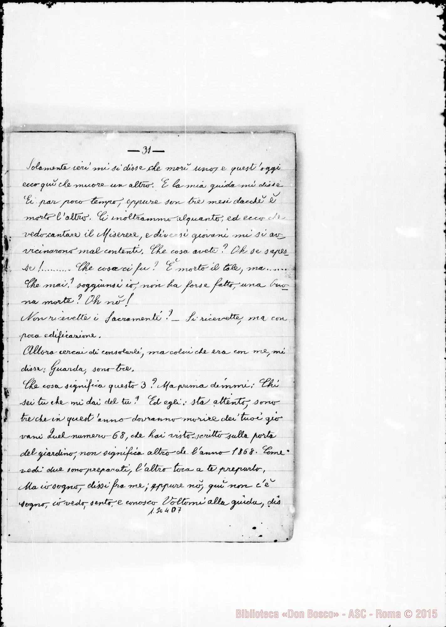 Fotogramma D 7 — Bolo Giovanni: «Visioni di Don Bosco»