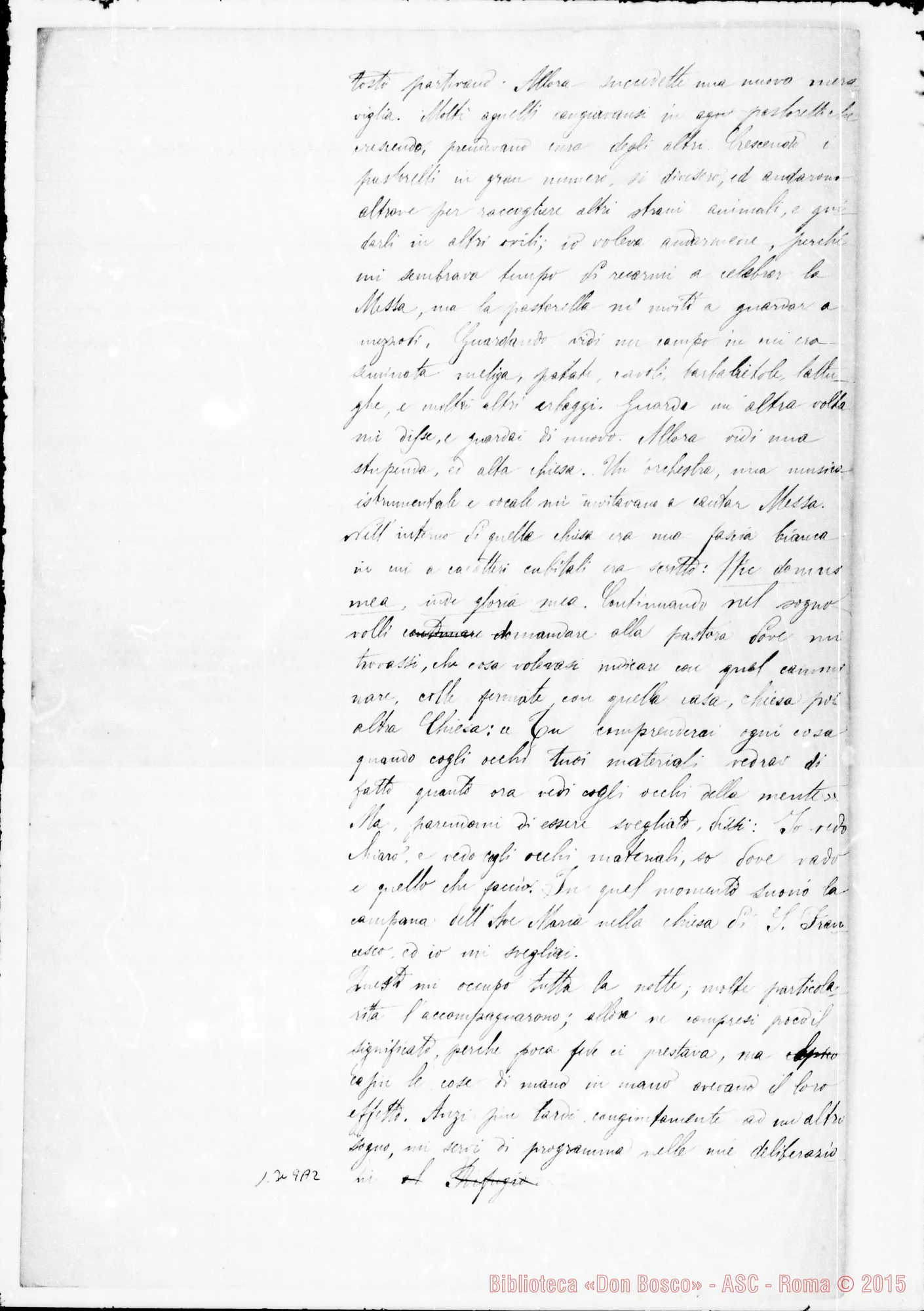 Fotogramma A 2 — Anno 1844-1861. Raccolta di sogni di quest’anni
