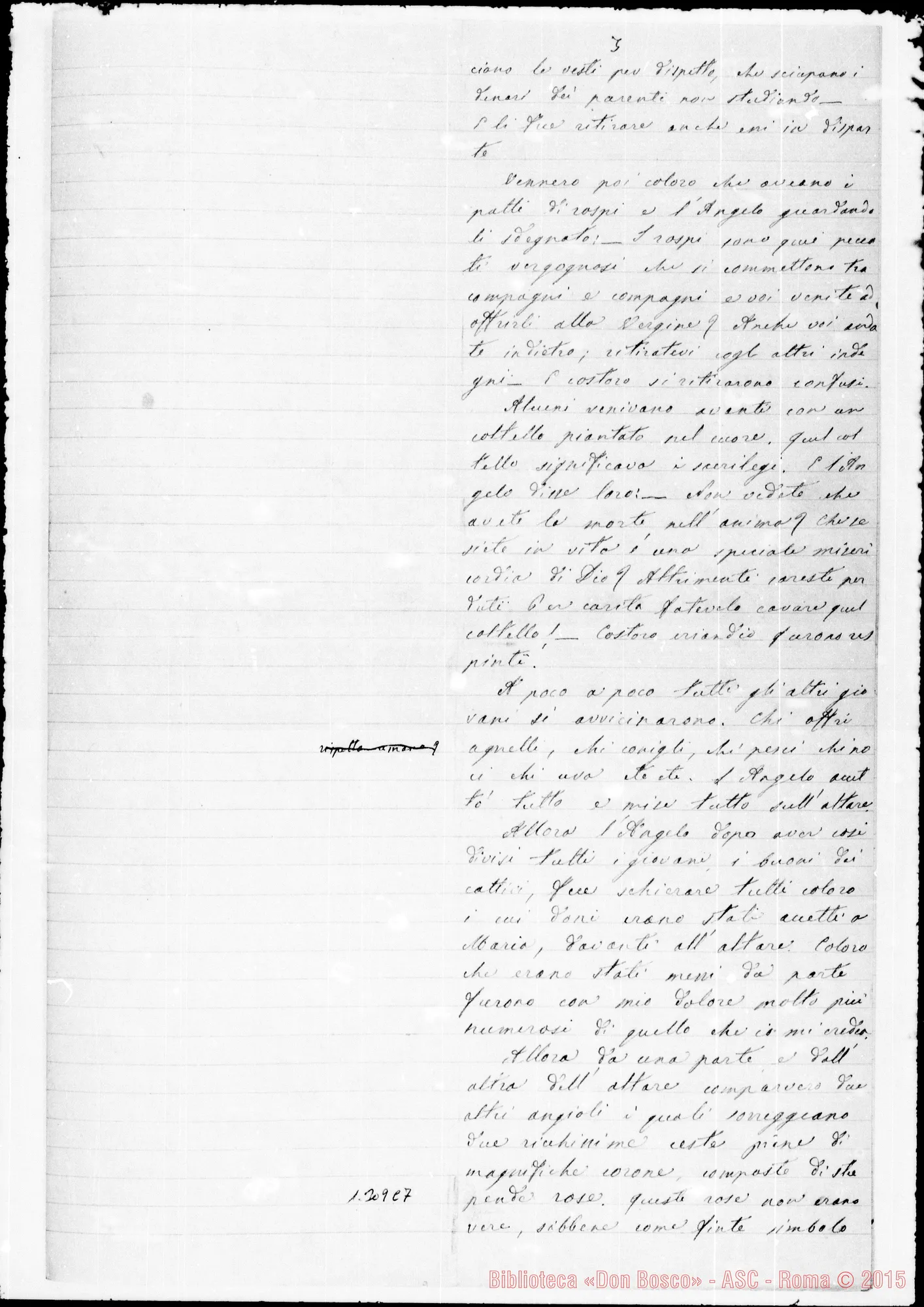 Fotogramma C 7 — Anno 1864. Raccolta ms. di D. Lemoyne