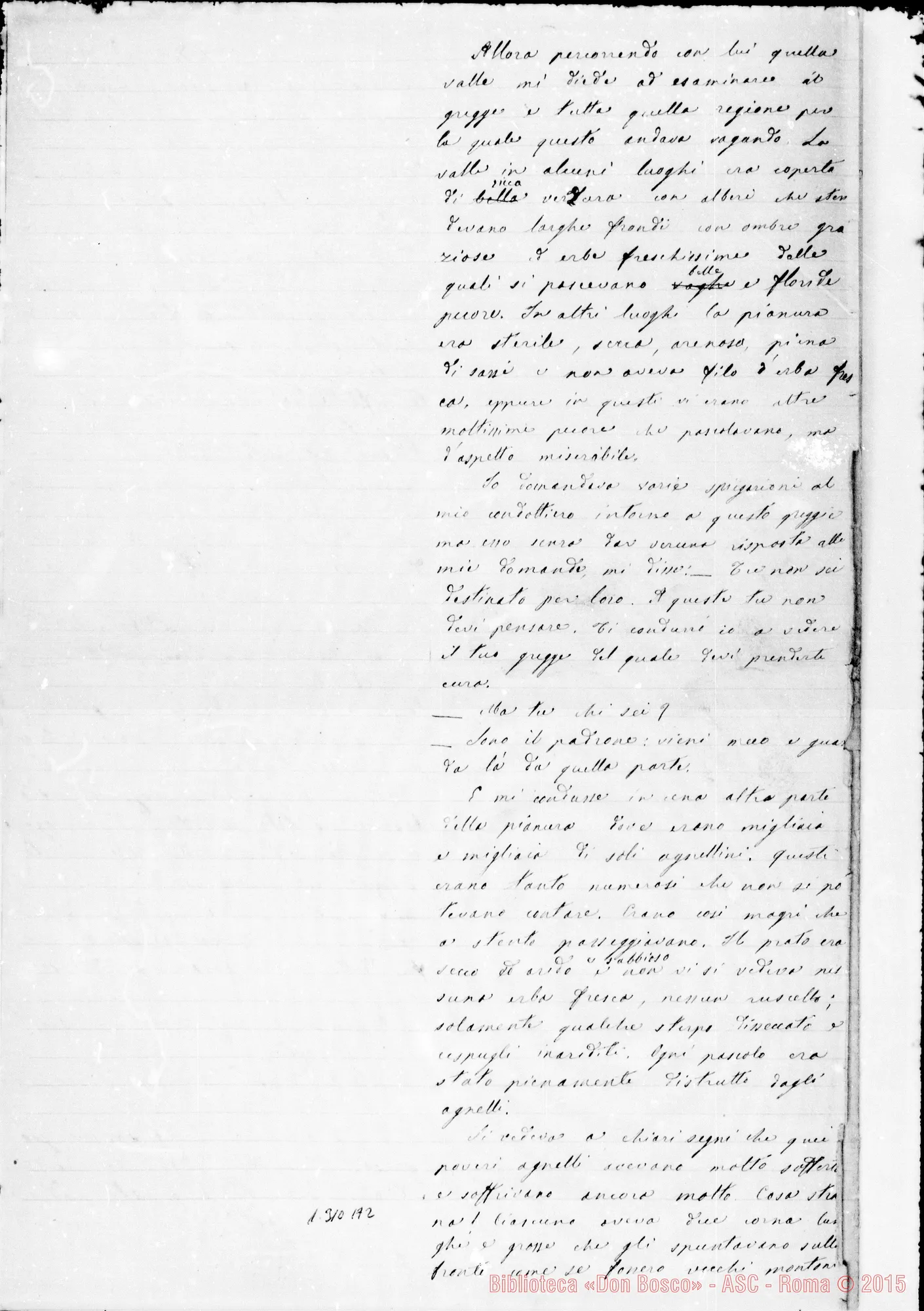Fotogramma A 2 — Anno 1867. Raccolta ms. di D. Lemoyne
