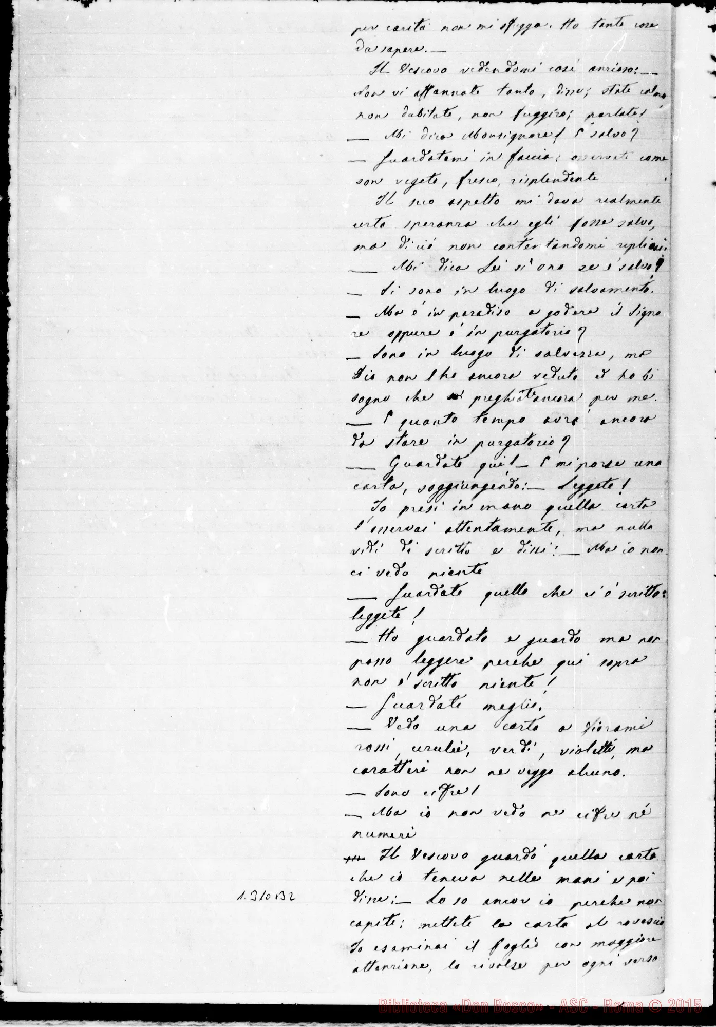 Fotogramma B 2 — Anno 1867. Raccolta ms. di D. Lemoyne