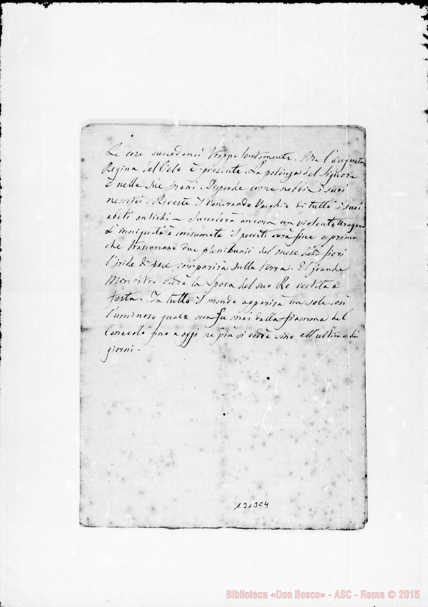 Fotogramma C 4 — Anno 1870. Diverse ms. E dattilografate