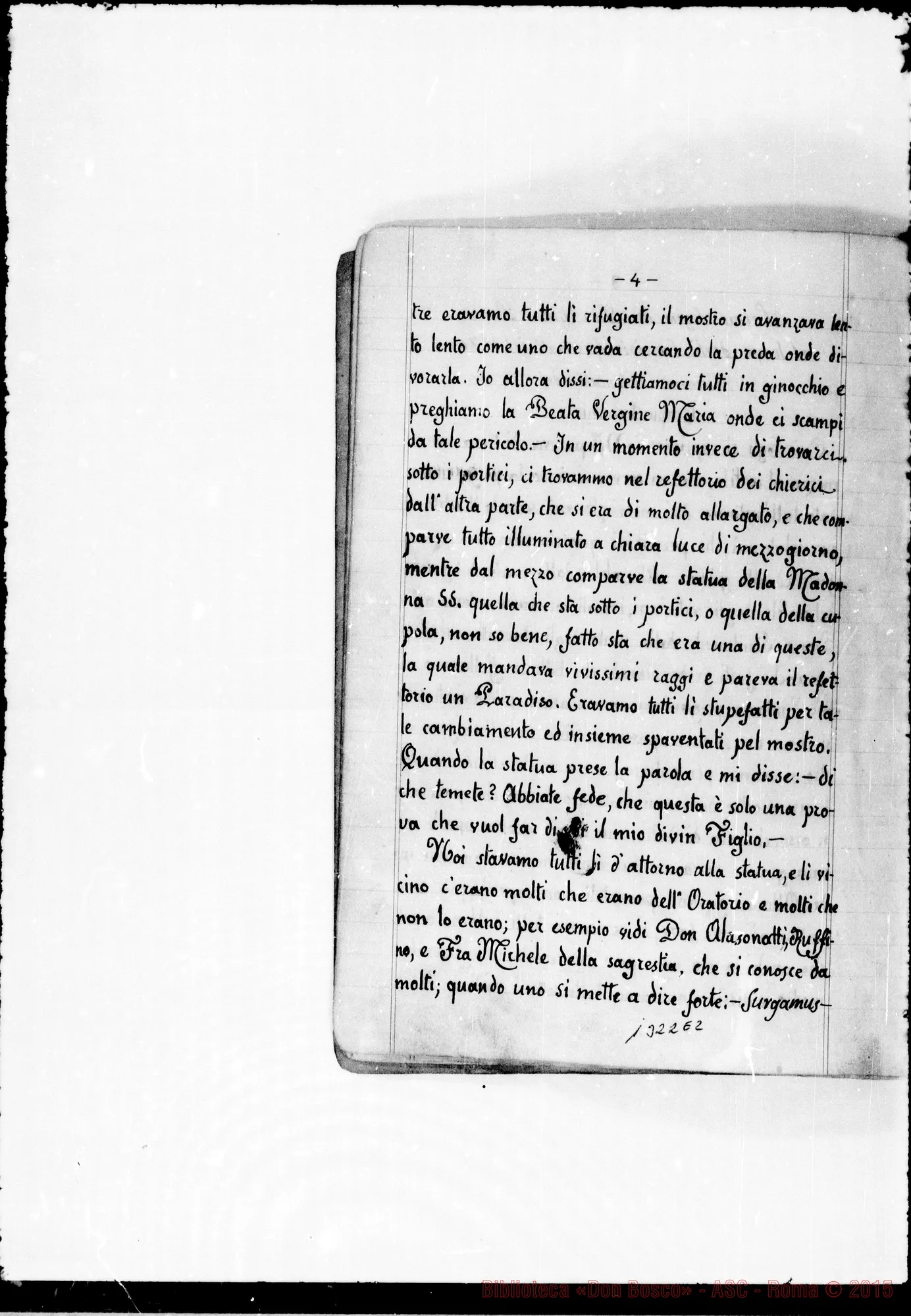 Fotogramma E 2 — Quaderno ms. con raccolta di sogni di D. Bosco