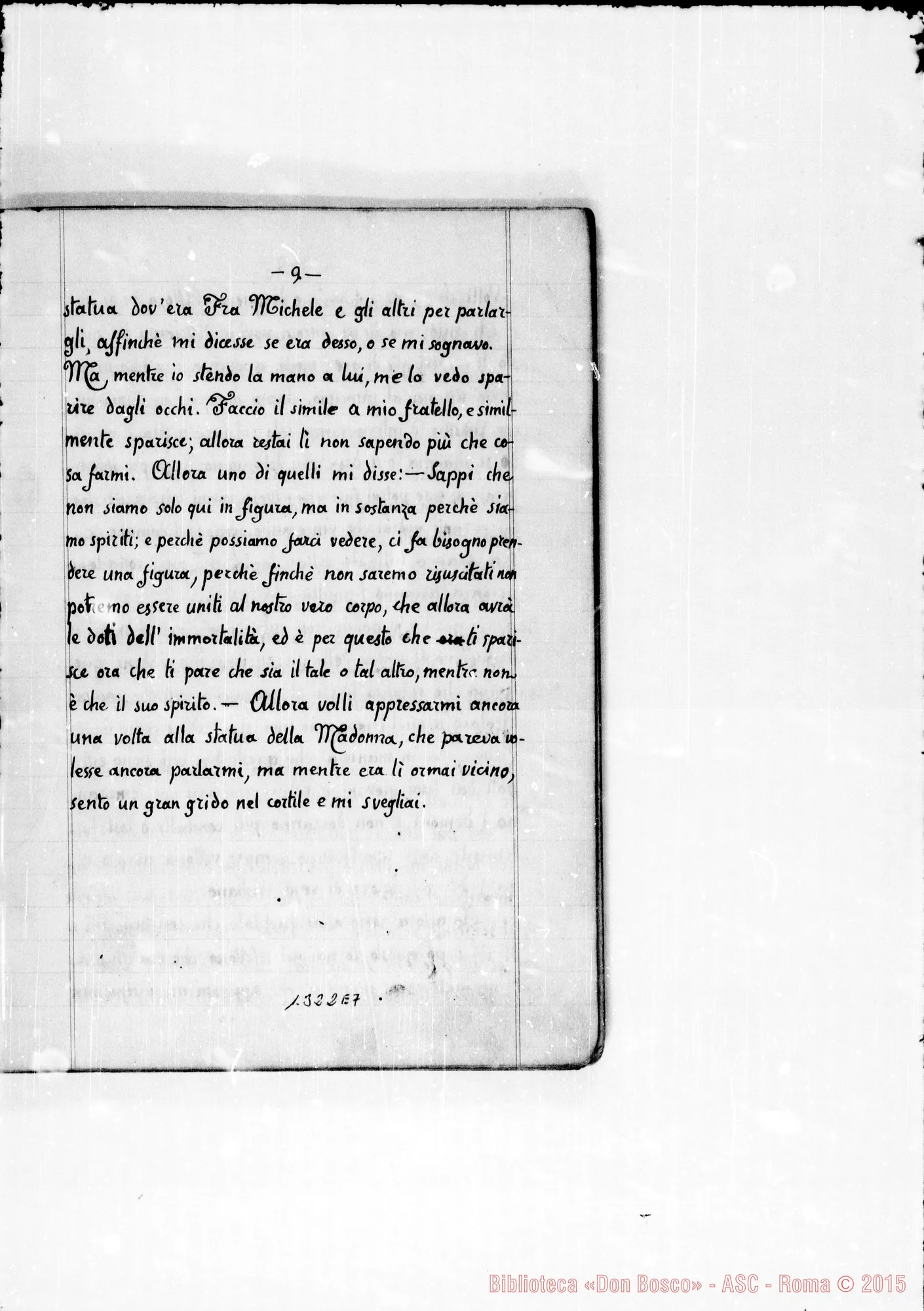 Fotogramma E 7 — Quaderno ms. con raccolta di sogni di D. Bosco