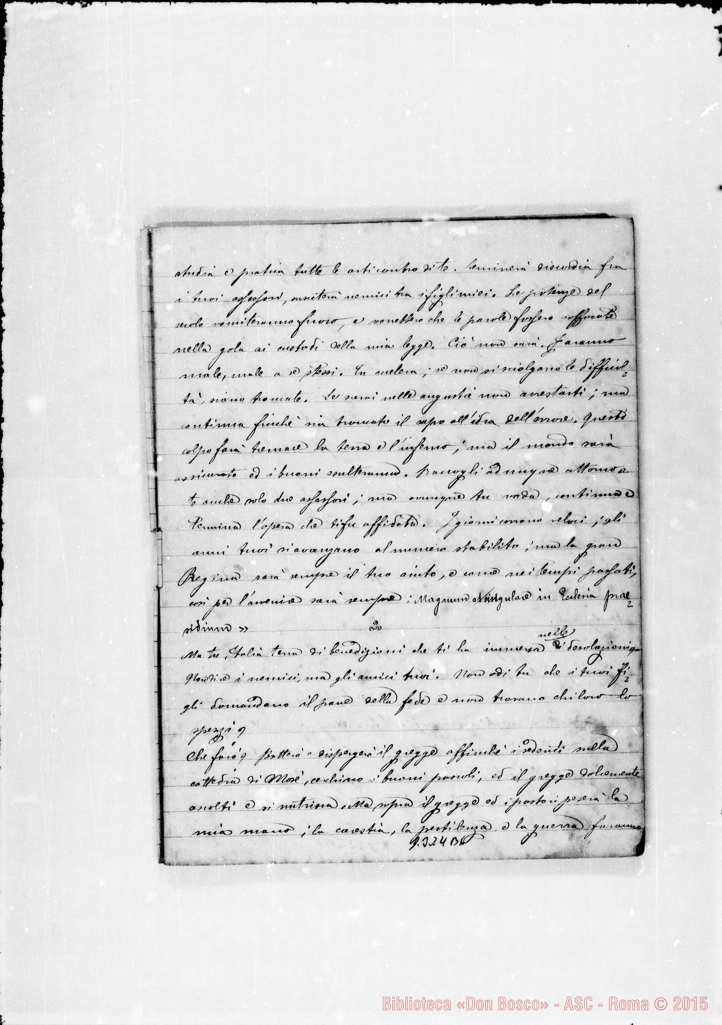 Fotogramma B 6 — Quaderno: «Visioni dell’amato Padre D. Bosco»
