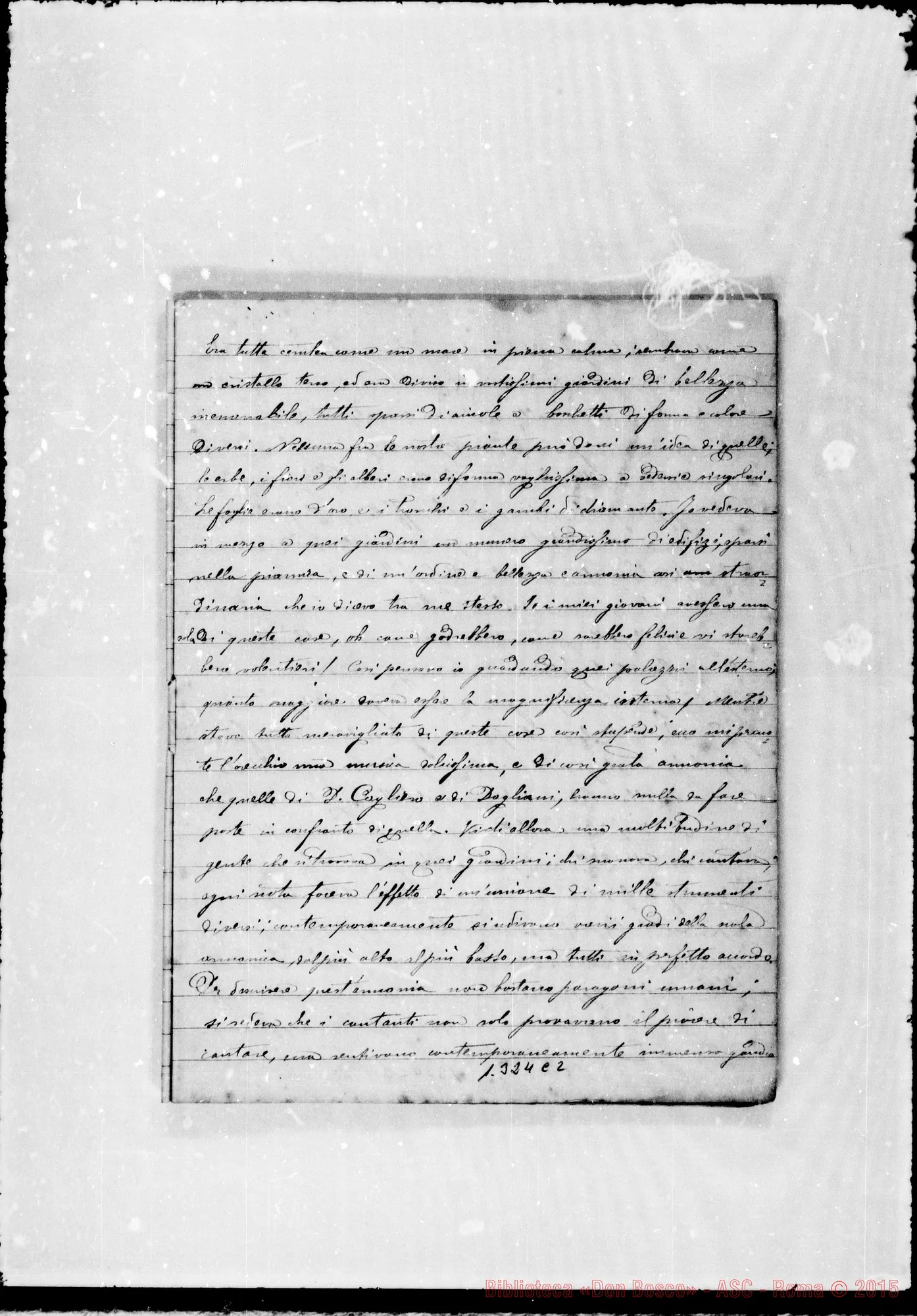 Fotogramma C 2 — Quaderno: «Visioni dell’amato Padre D. Bosco»