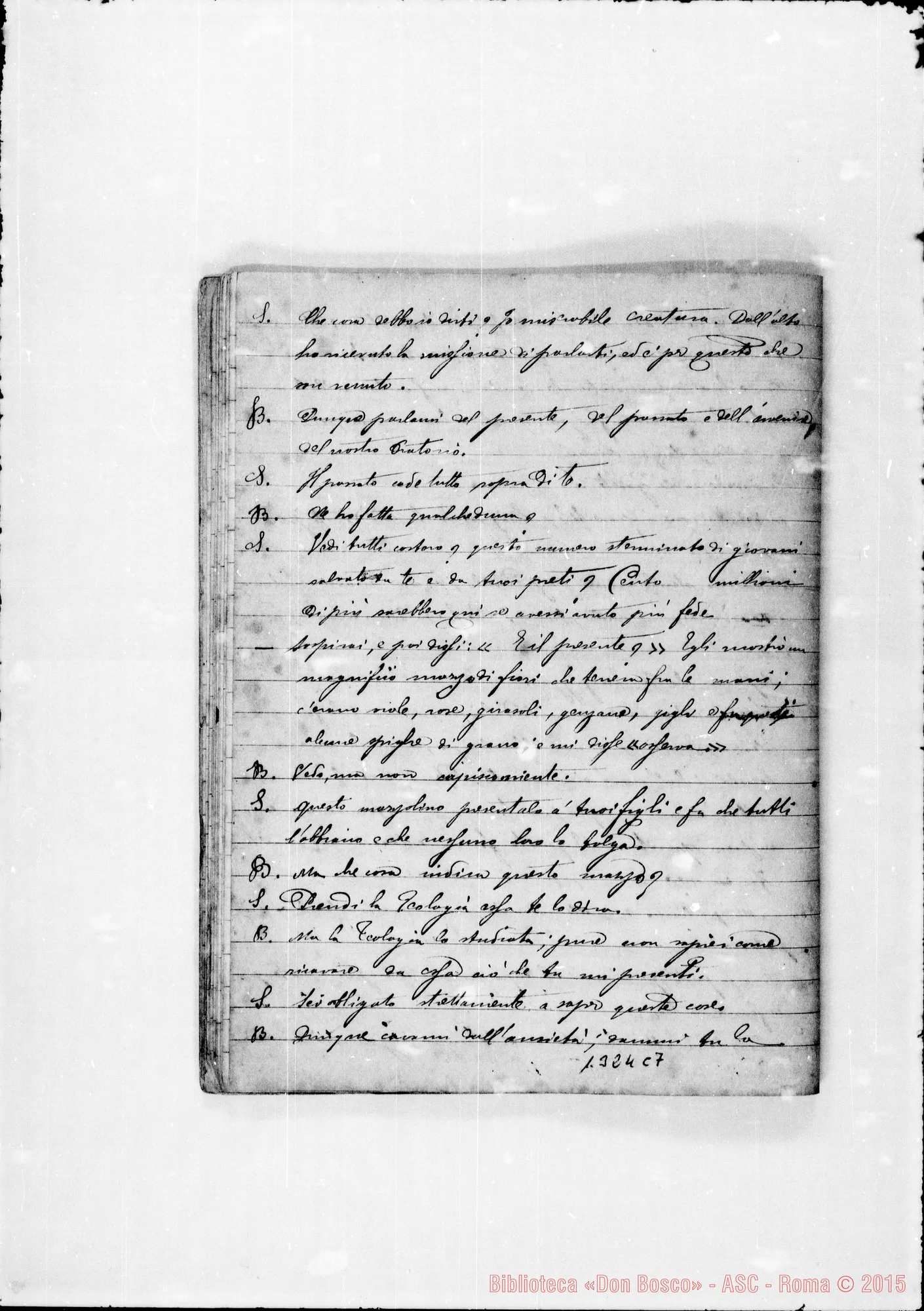 Fotogramma C 7 — Quaderno: «Visioni dell’amato Padre D. Bosco»