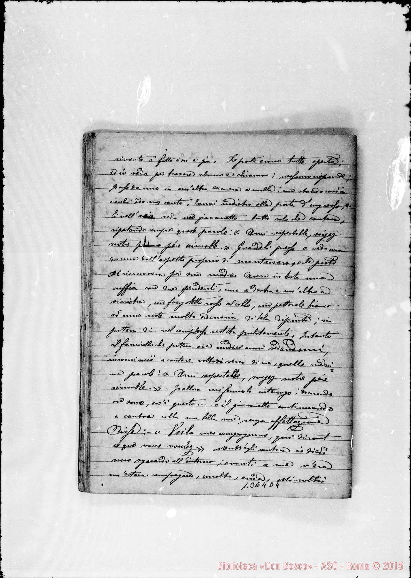 Fotogramma D 4 — Quaderno: «Visioni dell’amato Padre D. Bosco»