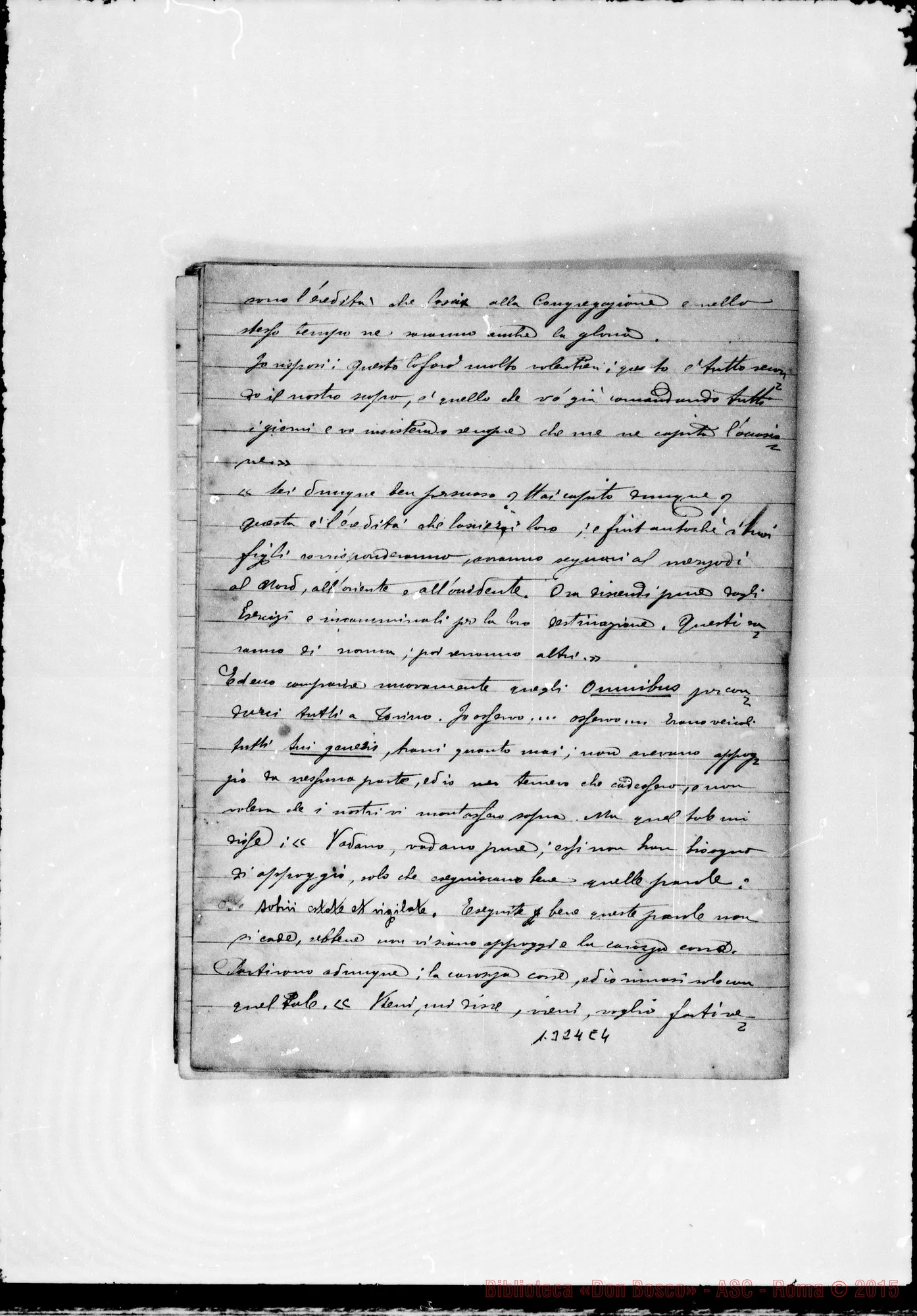 Fotogramma E 4 — Quaderno: «Visioni dell’amato Padre D. Bosco»