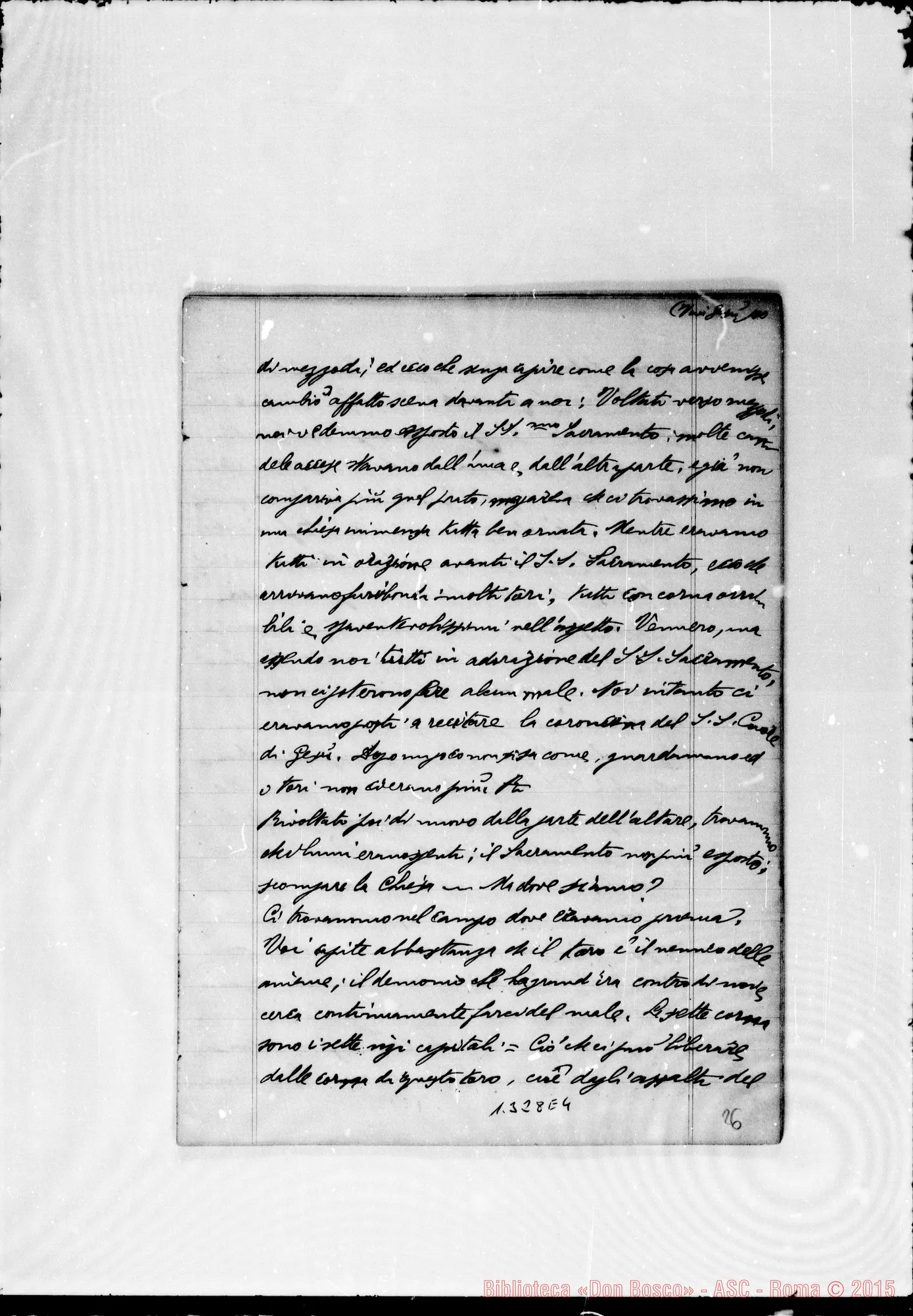 Fotogramma E 4 — Pagella Giovanni, sac. SDB: Quaderno con sogni di D. Bosco