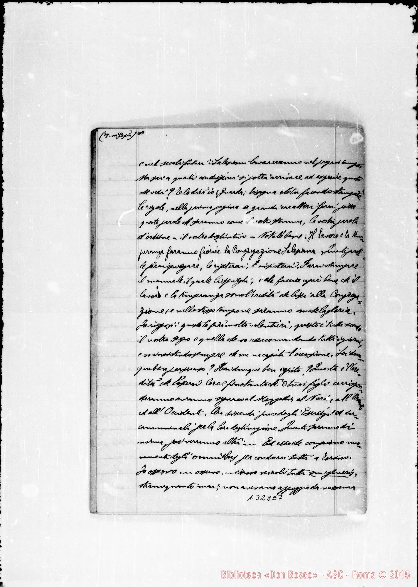 Fotogramma E 7 — Pagella Giovanni, sac. SDB: Quaderno con sogni di D. Bosco