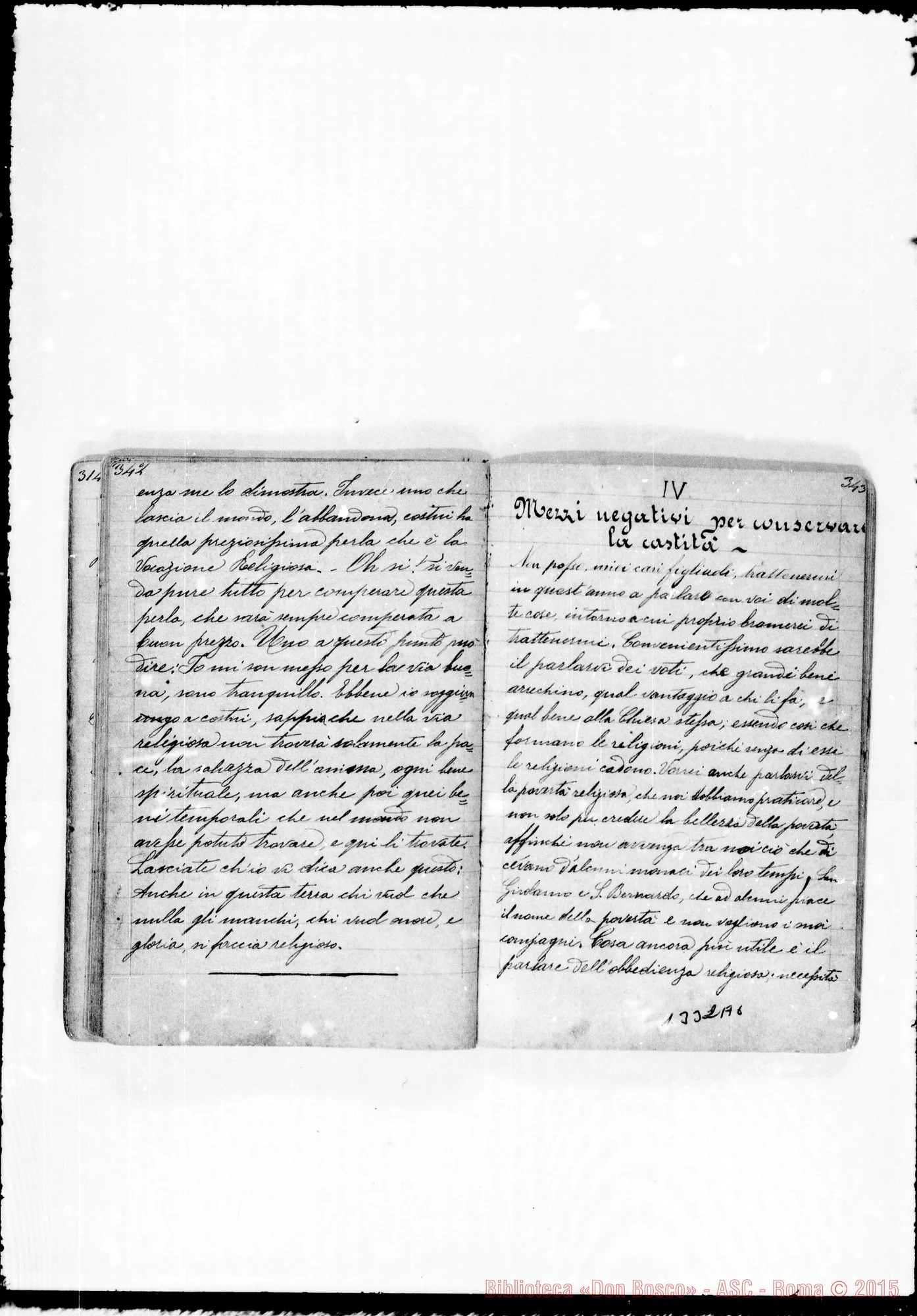 Fotogramma A 6 — Piccollo Francesco, sac. SDB: «Quaderno con sogni di D. Bosco…»