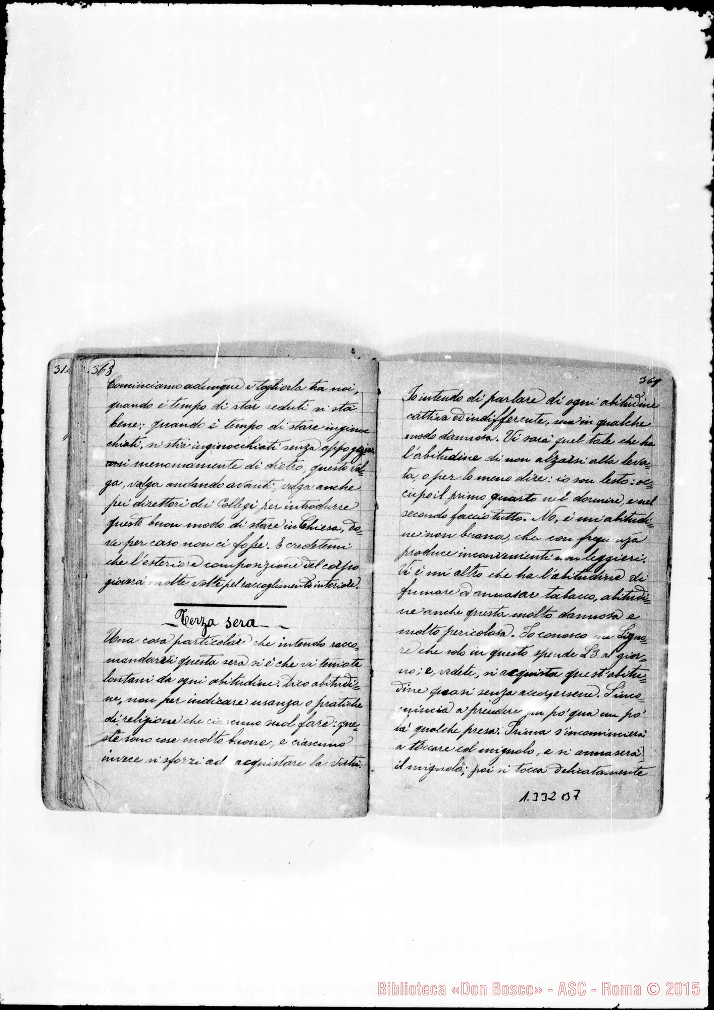 Fotogramma B 7 — Piccollo Francesco, sac. SDB: «Quaderno con sogni di D. Bosco…»