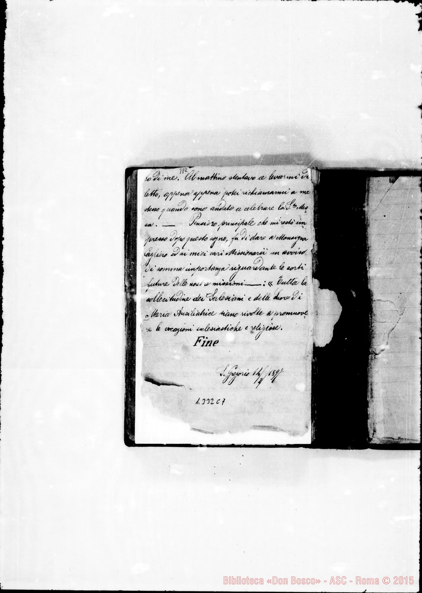 Fotogramma C 7 — Piccollo Francesco, sac. SDB: «Quaderno con sogni di D. Bosco…»