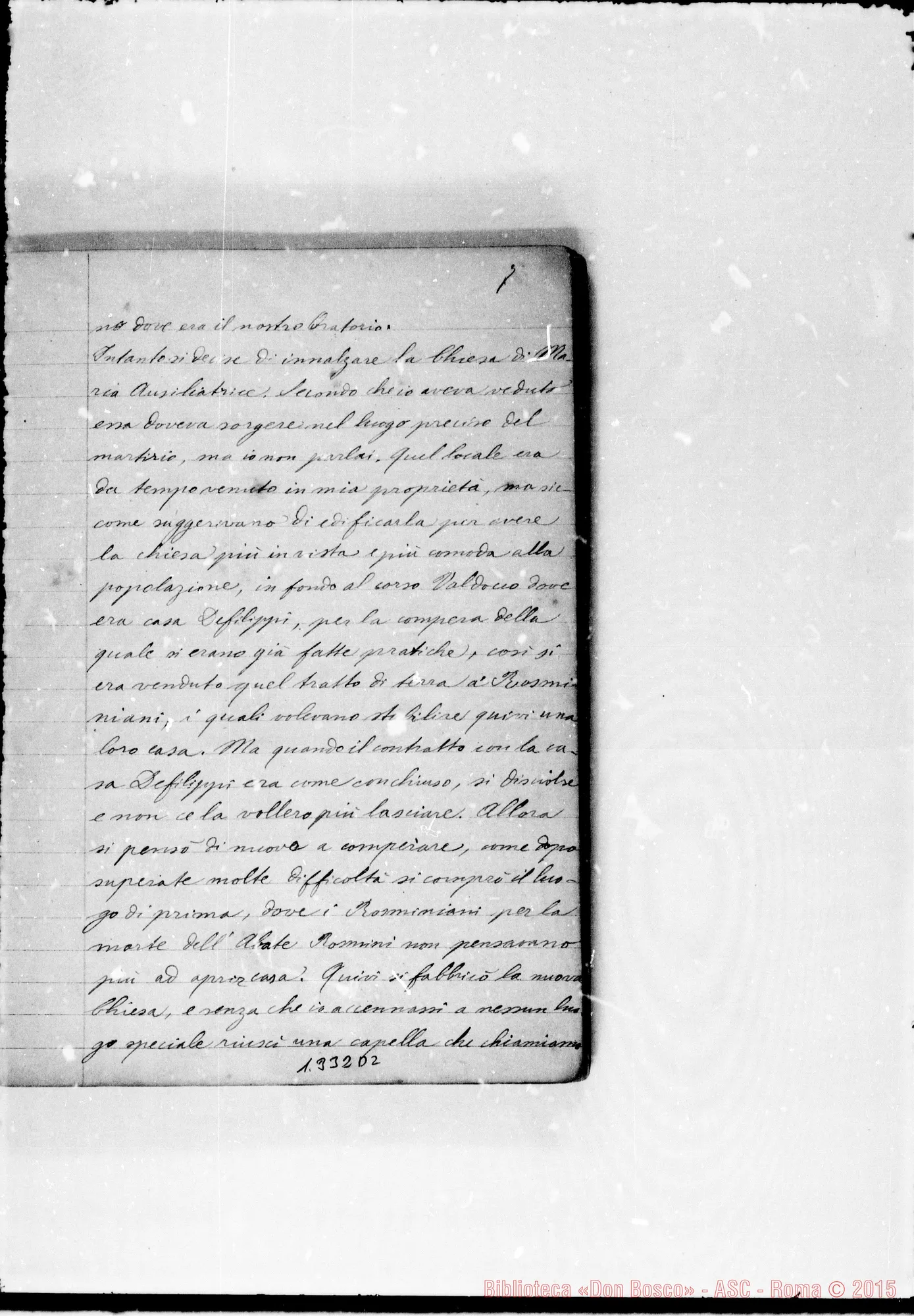 Fotogramma D 2 — Rinaldi Filippo, sac. SDB: Sogni: un quaderno. Ms. d’altro