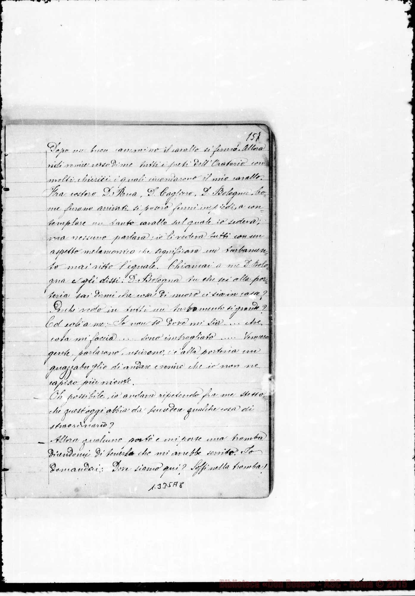 Fotogramma A 8 — Rinaldi Filippo, sac. SDB: Sogni: un quaderno. Ms. d’altro