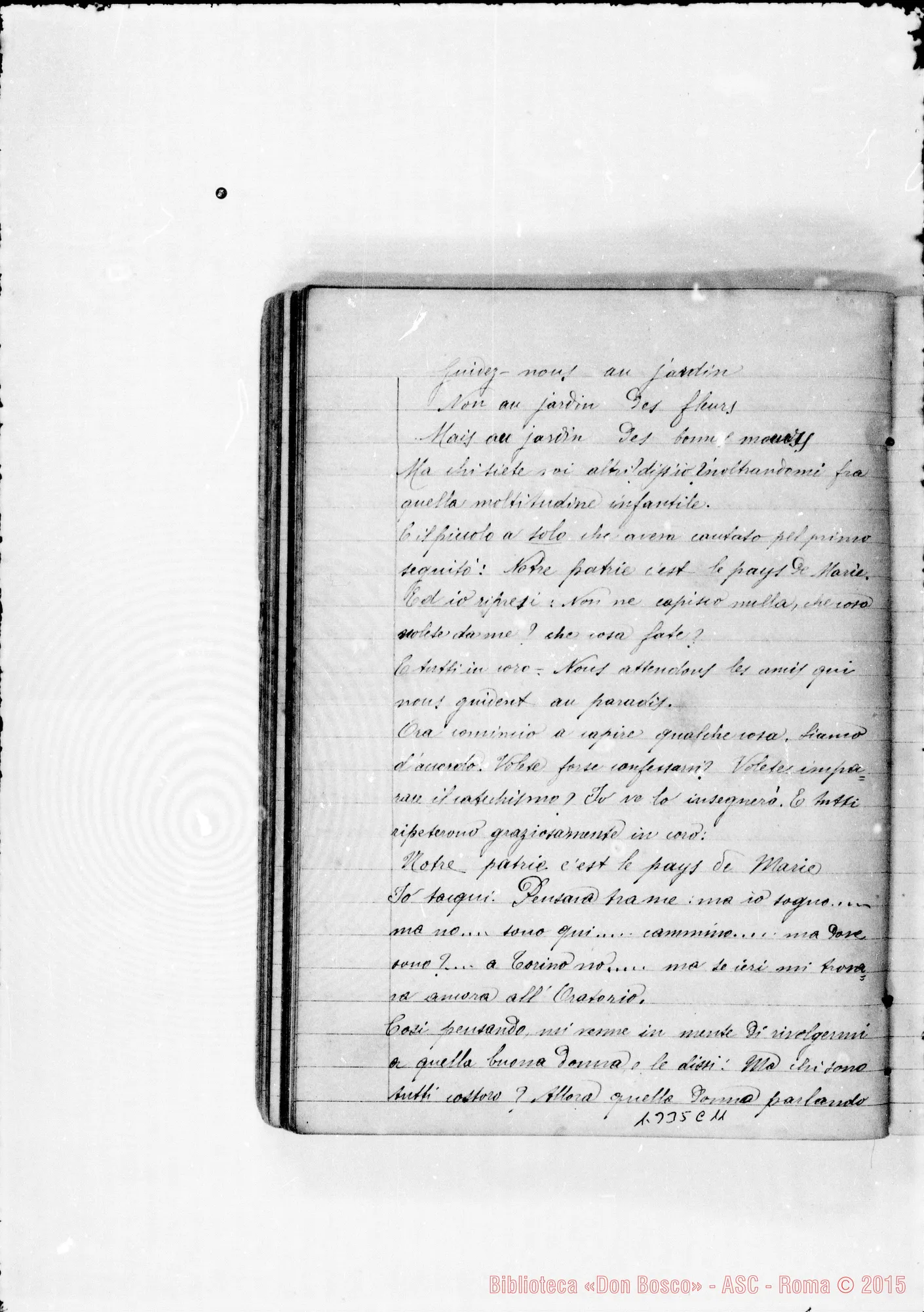 Fotogramma C 11 — Rinaldi Filippo, sac. SDB: Sogni: un quaderno. Ms. d’altro