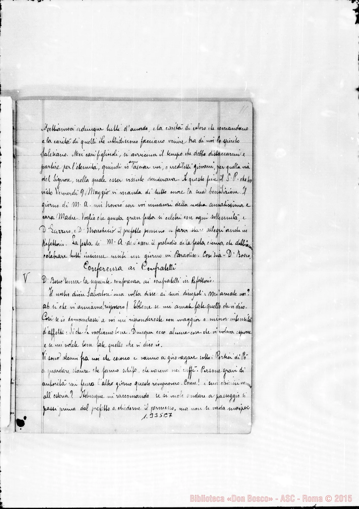 Fotogramma E 7 — Speroni Angelo, sac. SDB: Sogni di D. Bosco raccolti in due quaderni