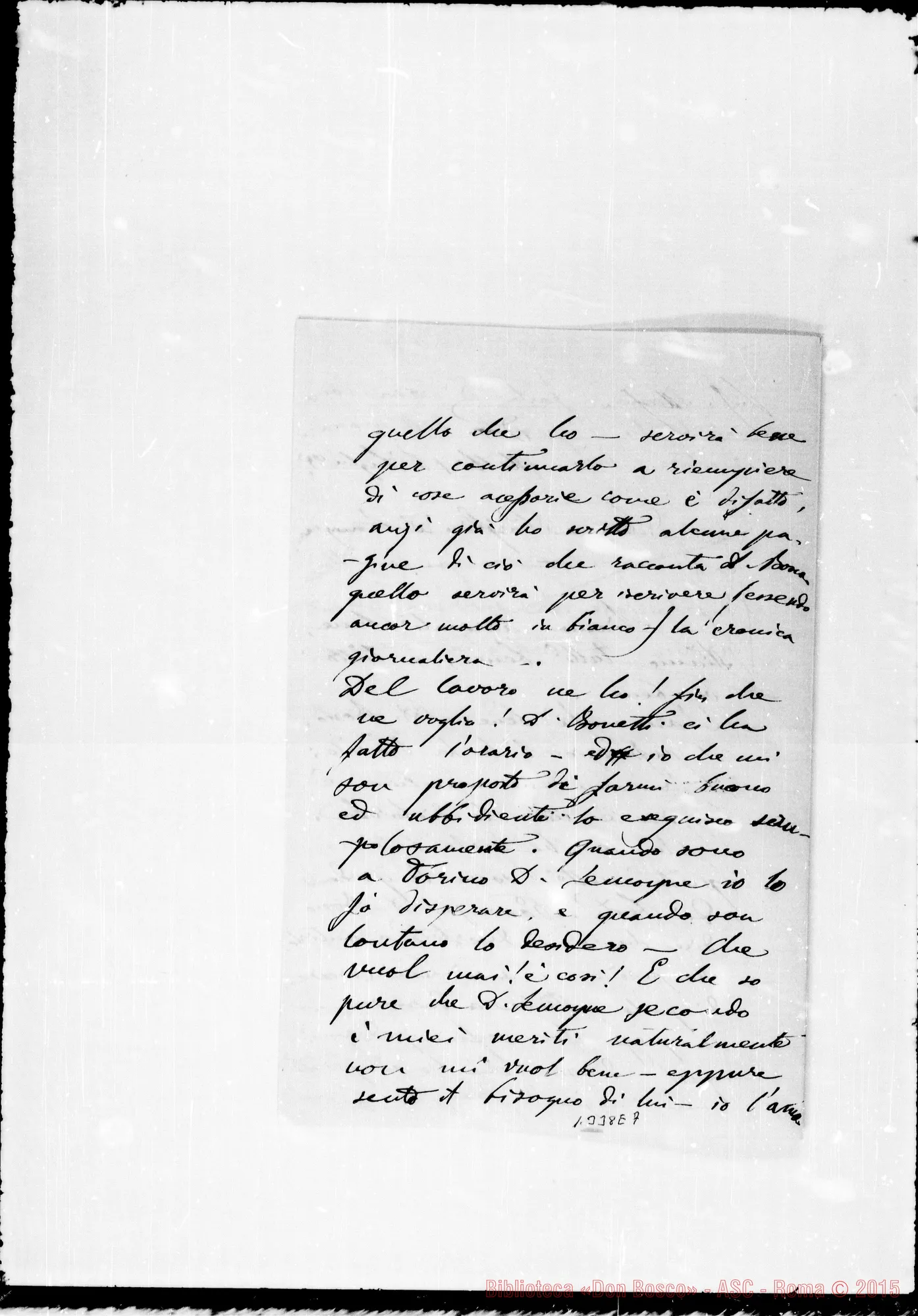 Fotogramma E 7 — Viglietti Carlo, sac. SDB: Due lettere di D. Viglietti A D. Lemoyne