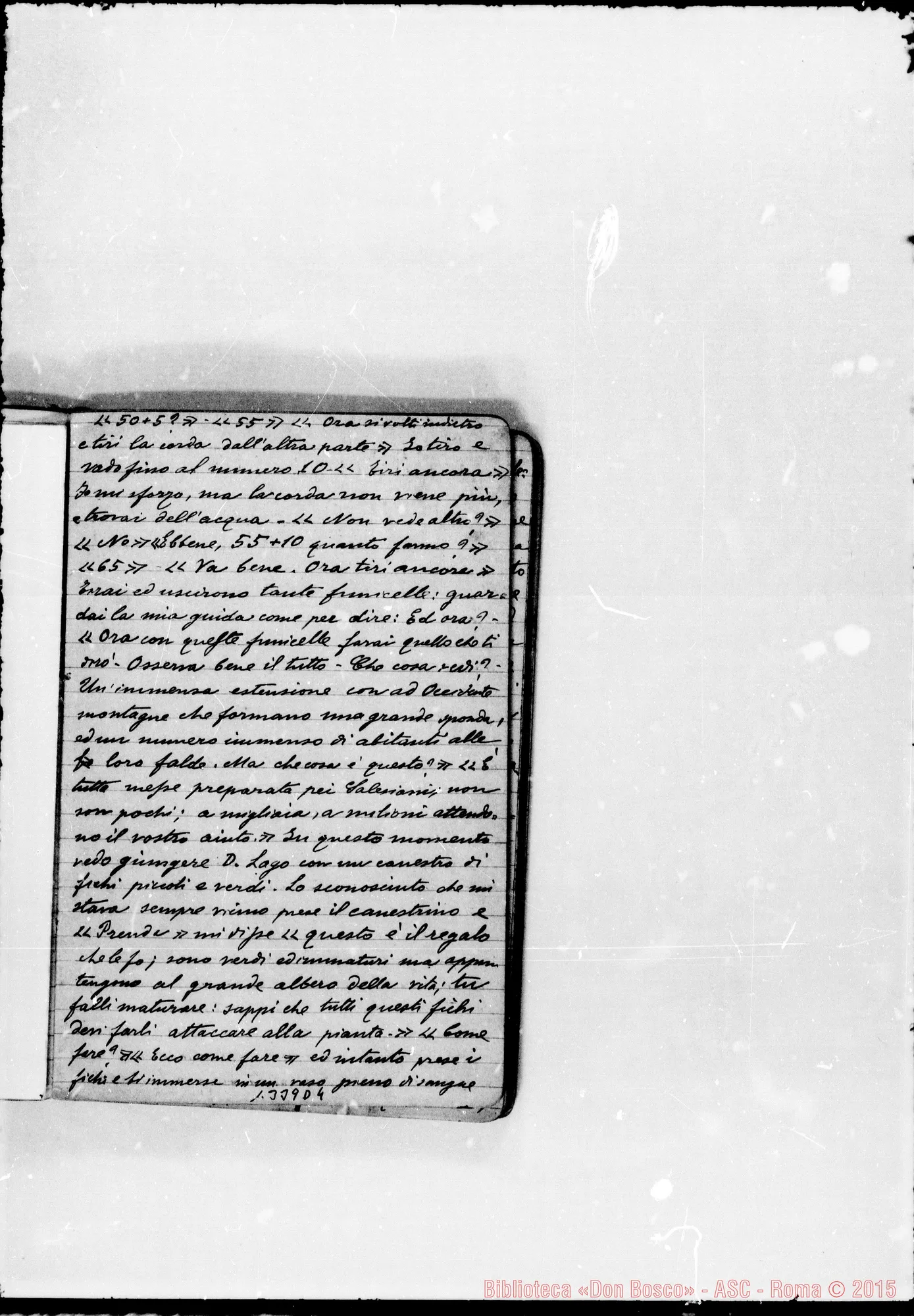 Fotogramma D 4 — Vignolo Vincenzo, sac. SDB: Due quaderni: I: «Mirabilis Dominus…»