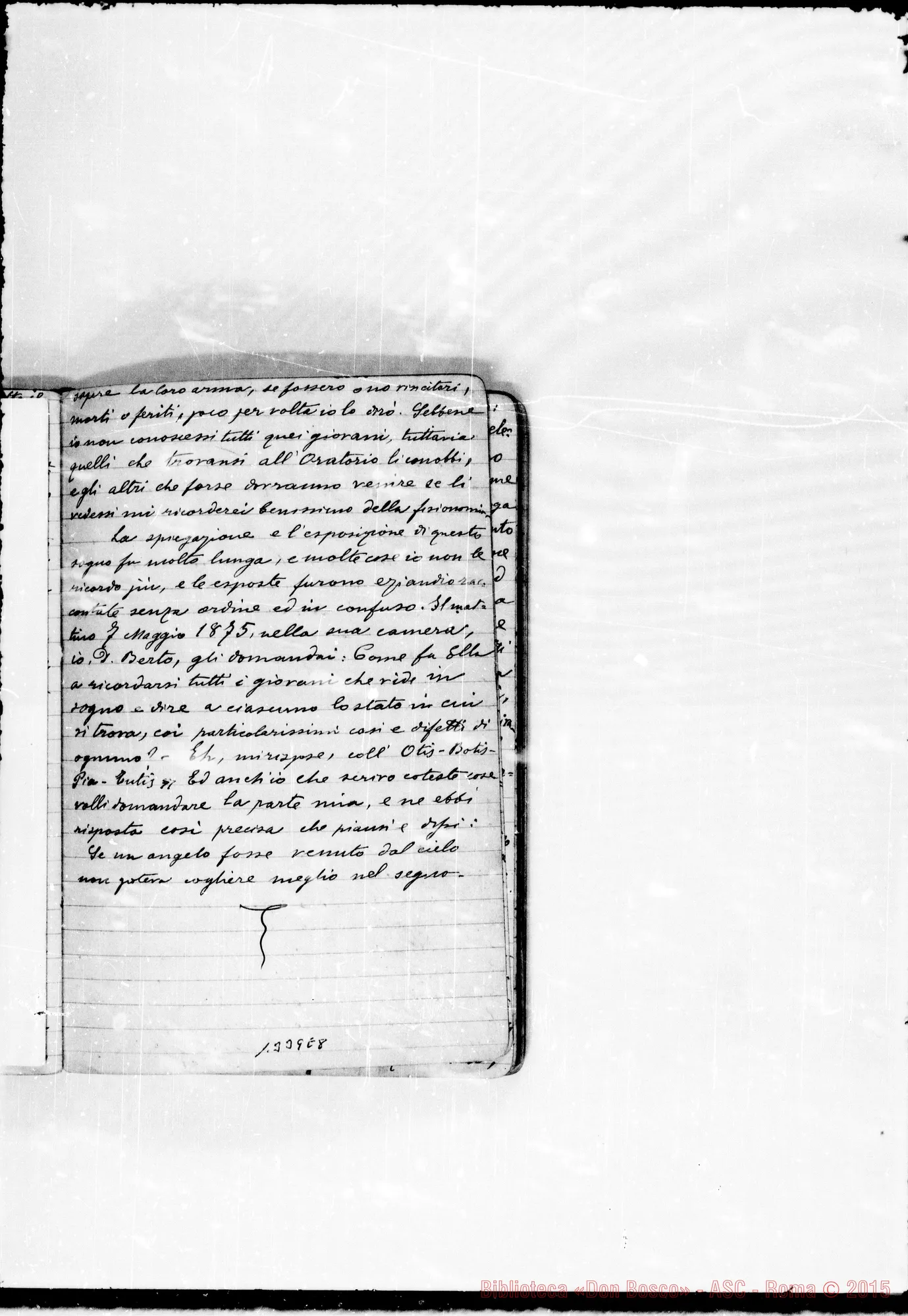 Fotogramma E 8 — Vignolo Vincenzo, sac. SDB: Due quaderni: I: «Mirabilis Dominus…»