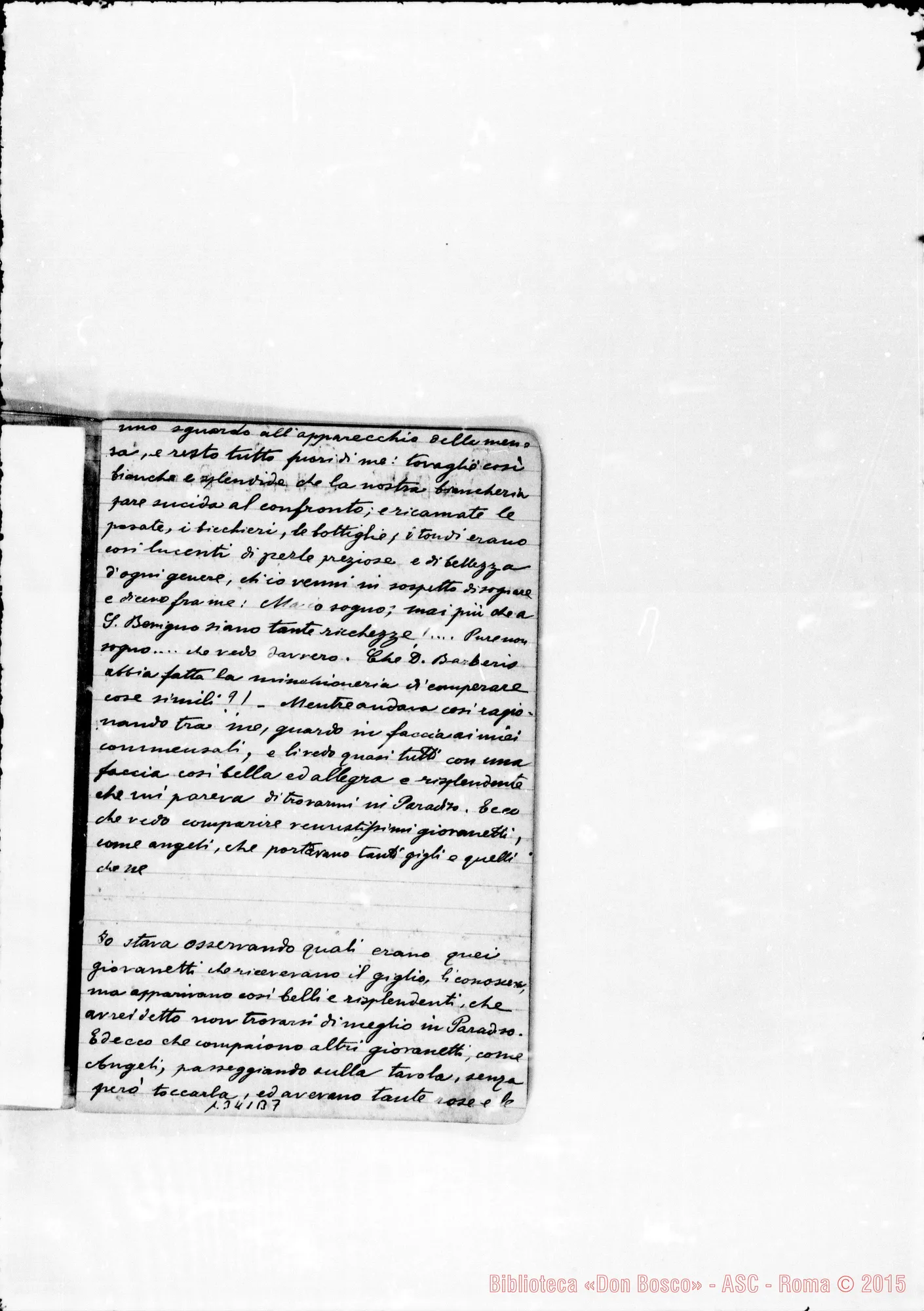 Fotogramma B 7 — Vignolo Vincenzo, sac. SDB: Due quaderni: I: «Mirabilis Dominus…»