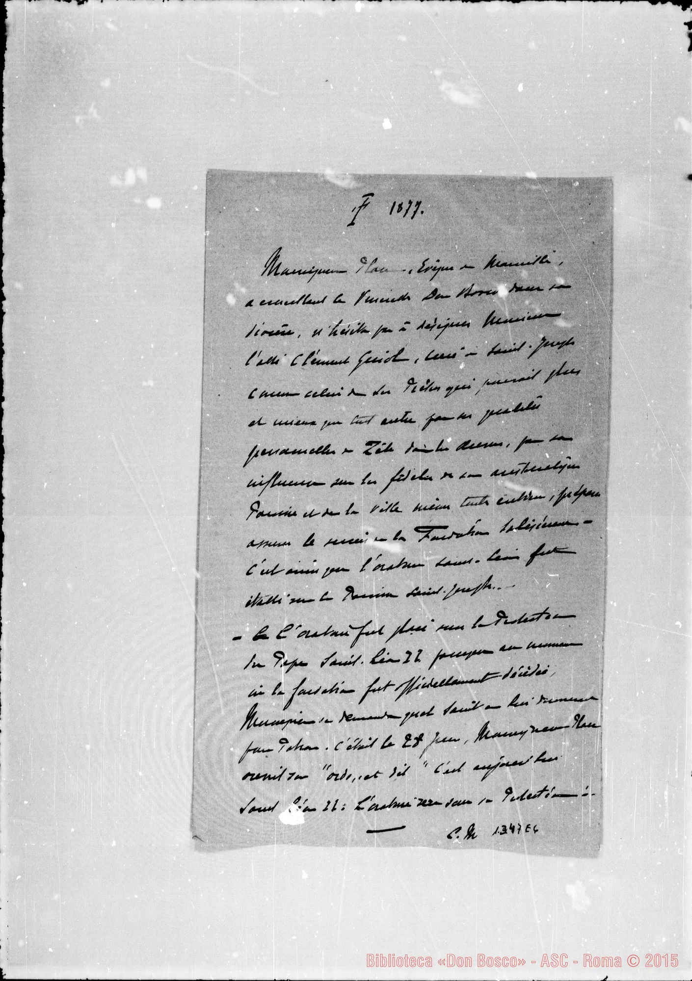 Fotogramma E 6 — Scritti riguardanti l’anno 1877