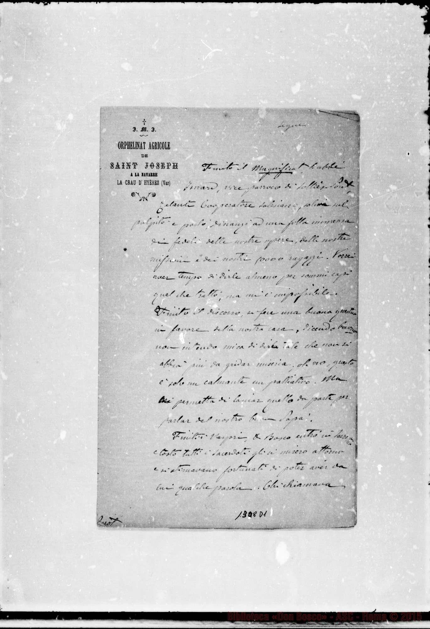 Fotogramma D 12 — 1881: Note di Perrot