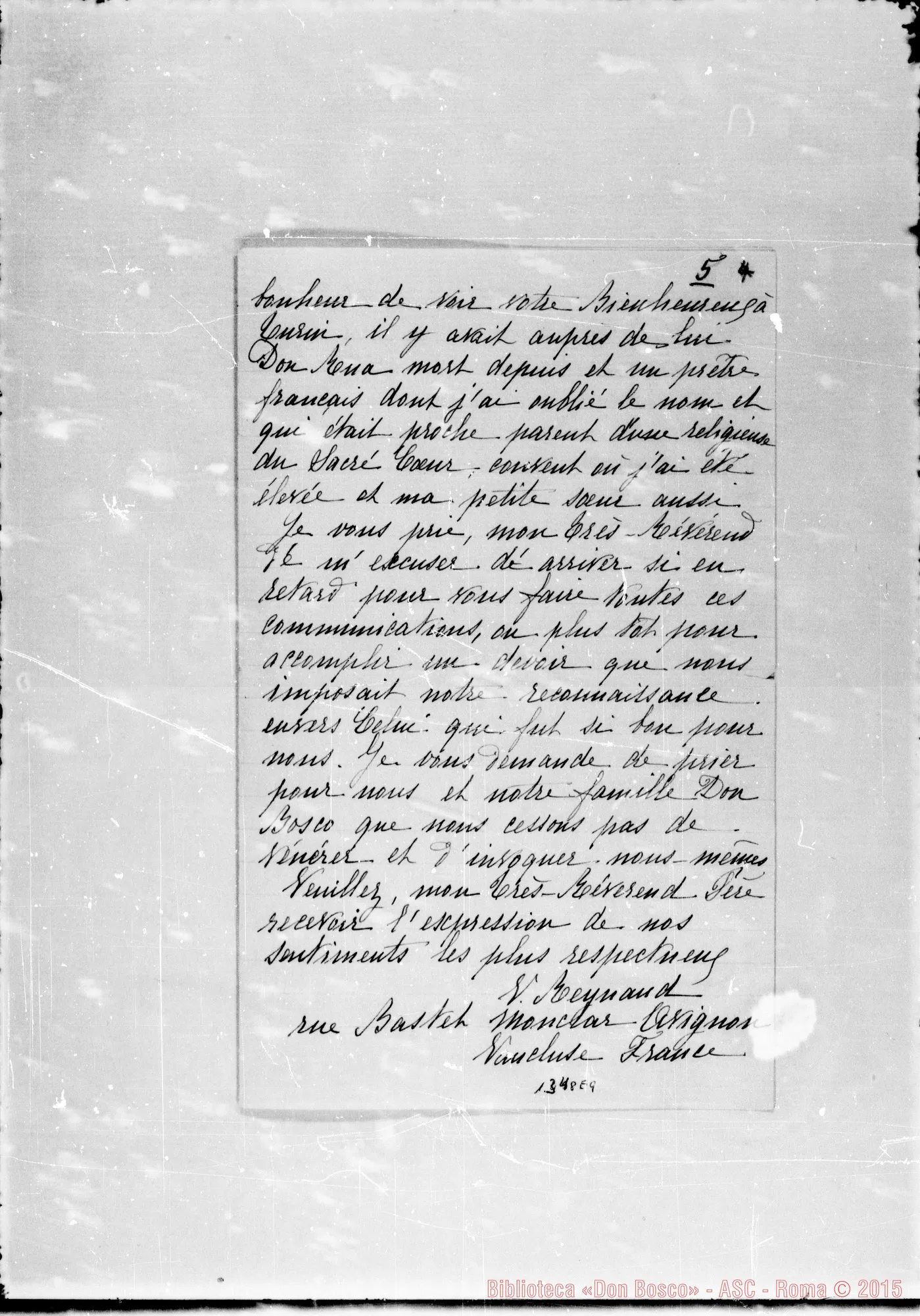 Fotogramma E 4 — 1883: Soggiorno ad Avignon. Relazione di V. Reynaud