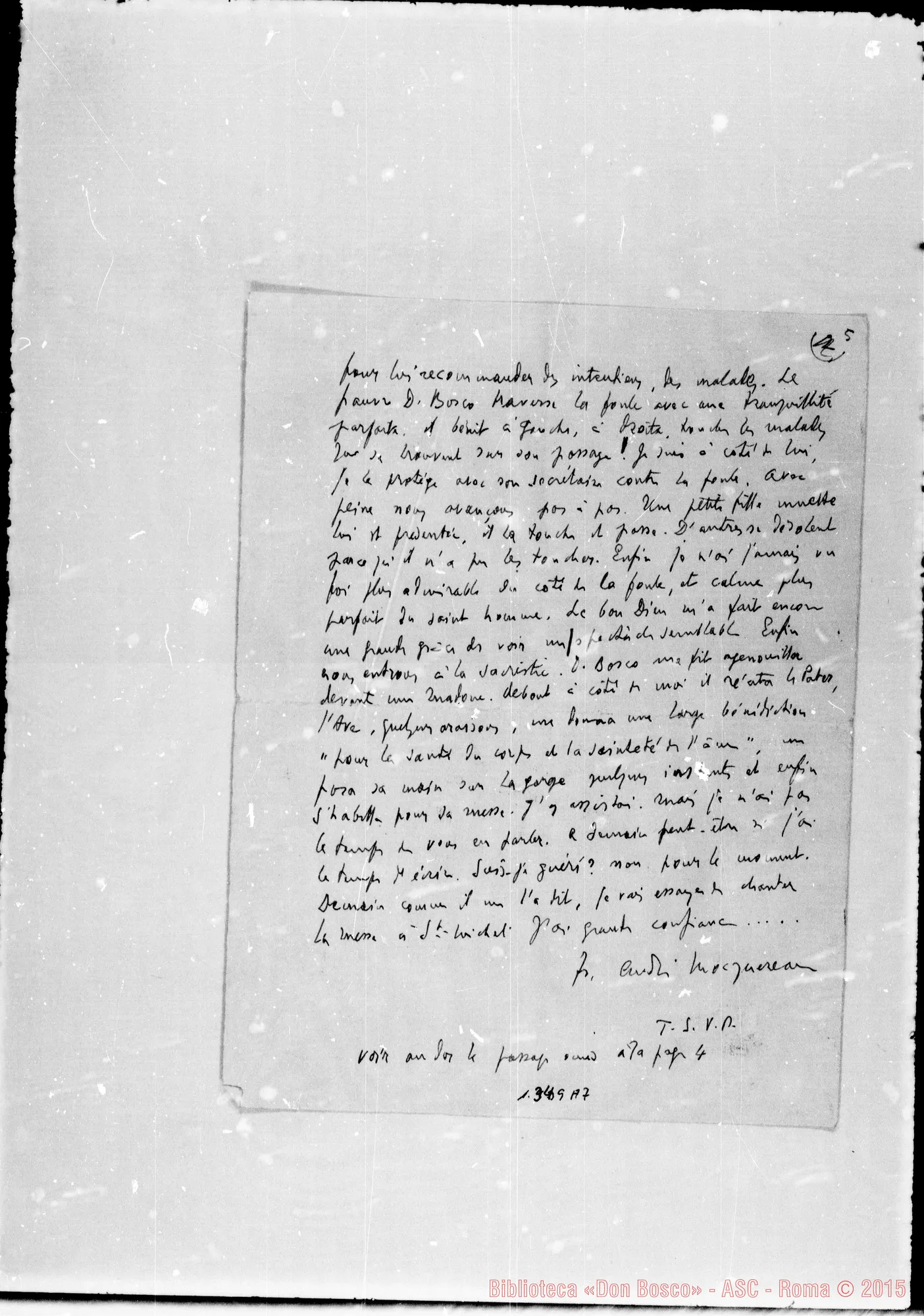 Fotogramma A 7 — Lettera di Mocquereau A sa soeur
