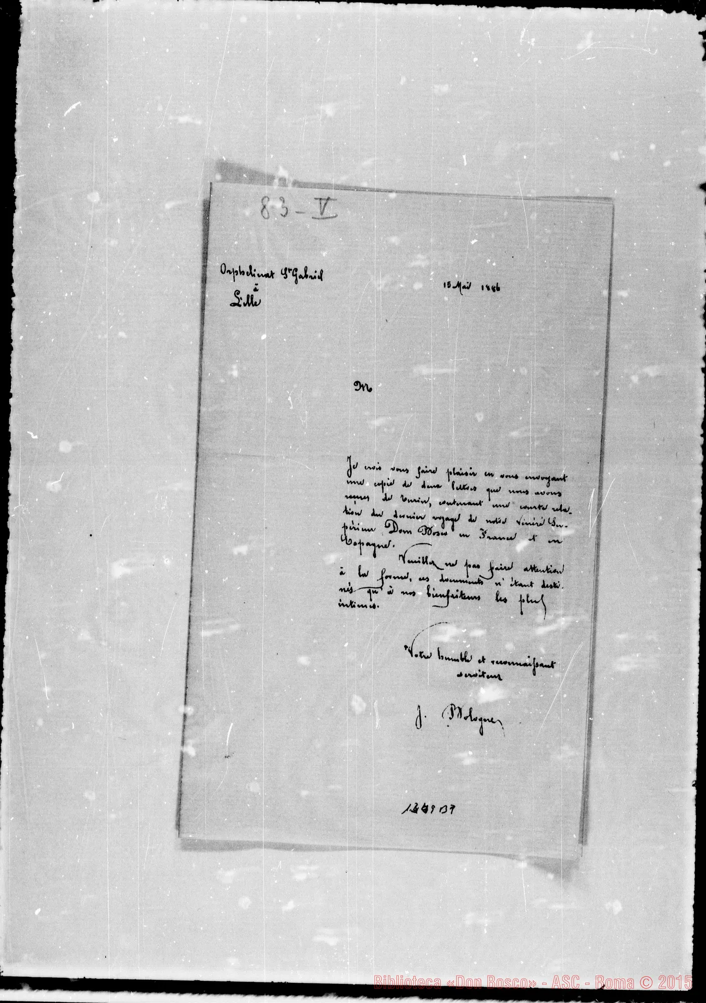 Fotogramma B 7 — Lettere circolari di D. Bologne E D. Durando