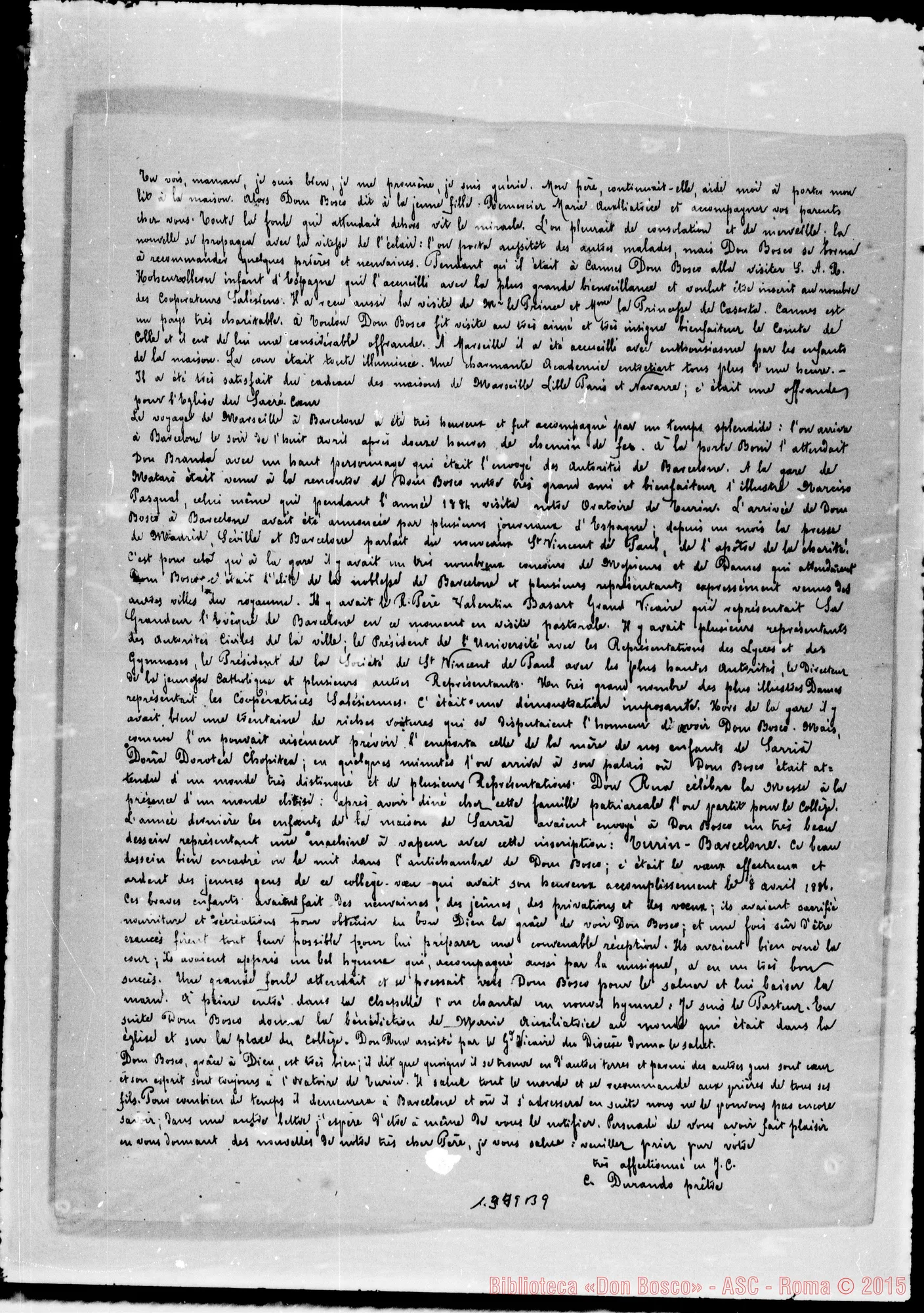 Fotogramma B 9 — Lettere circolari di D. Bologne E D. Durando
